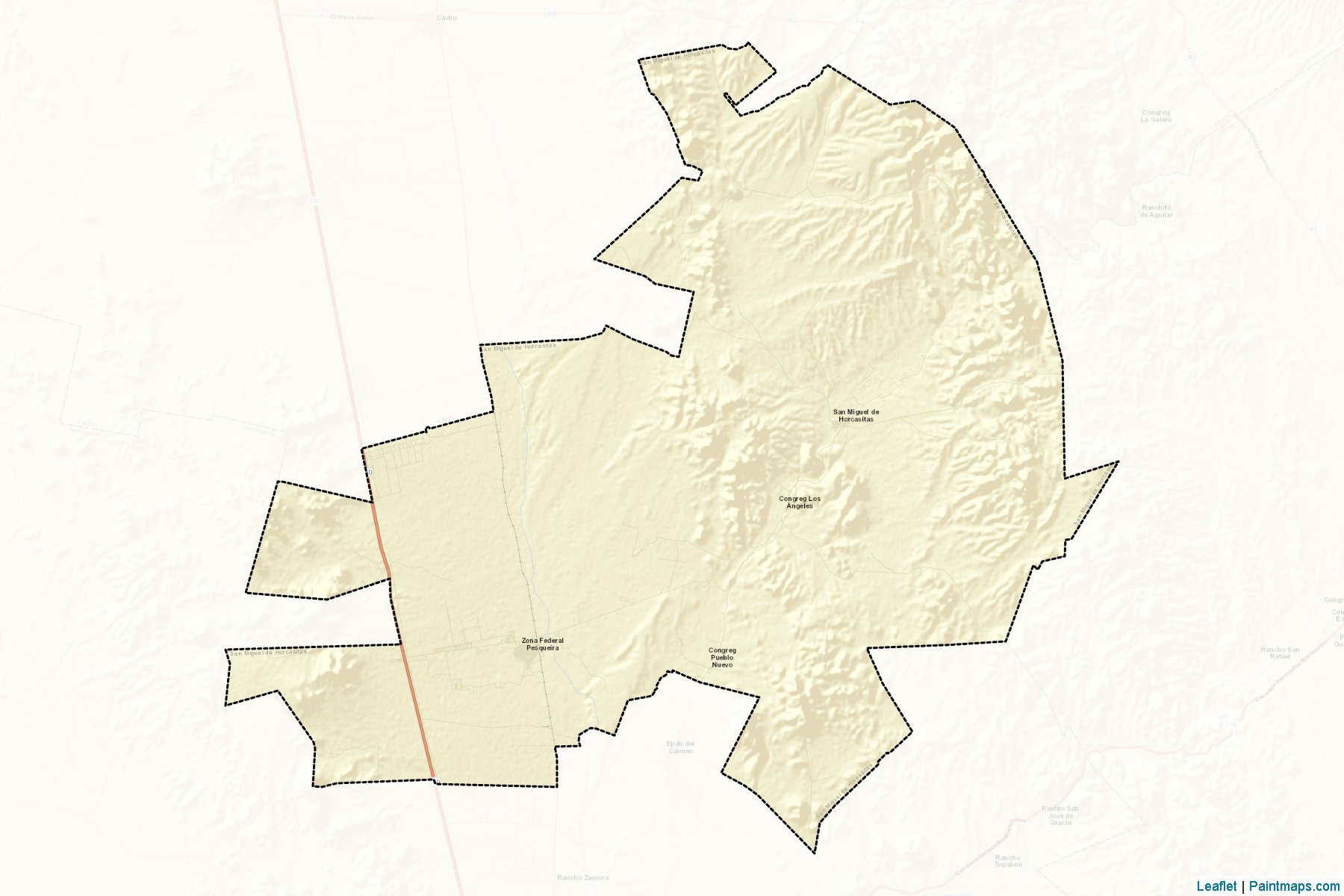 San Miguel de Horcasitas (Sonora) Map Cropping Samples-2