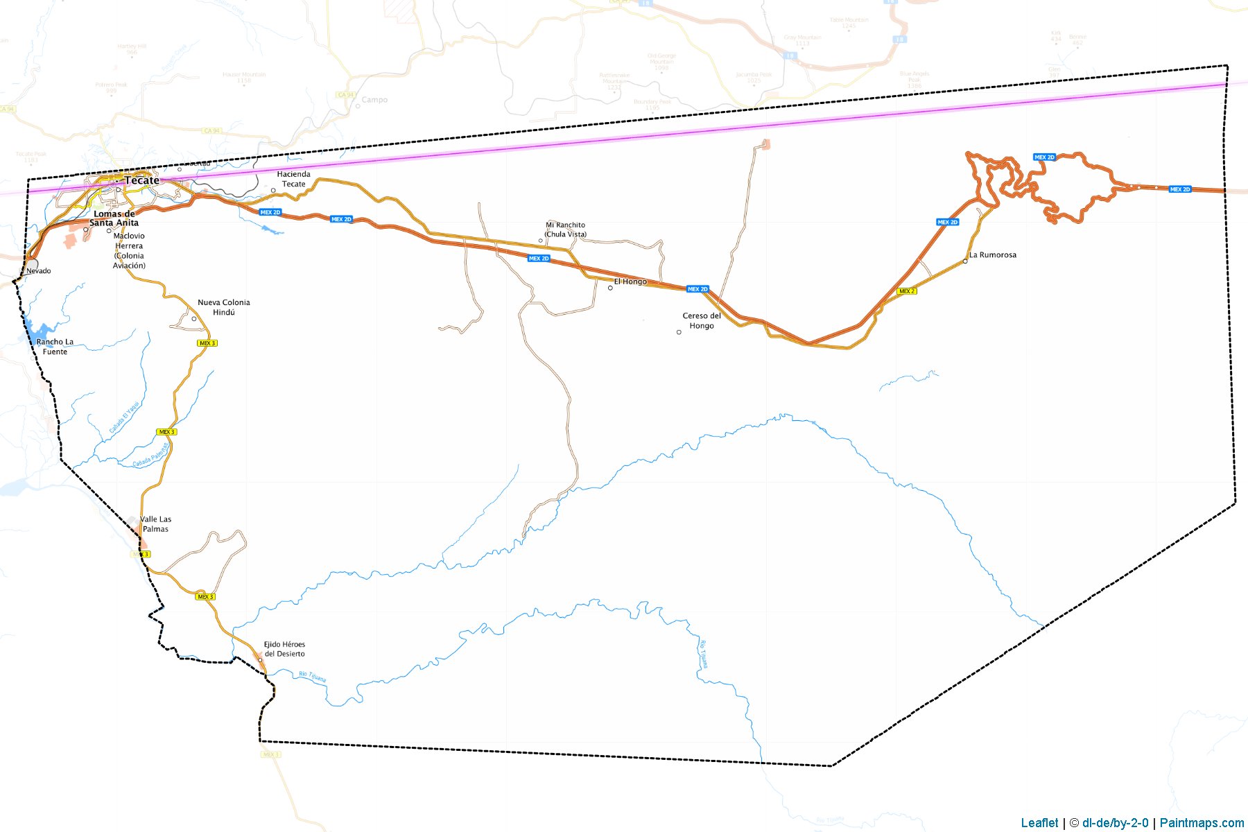 Tecate (Baja California) Map Cropping Samples-1