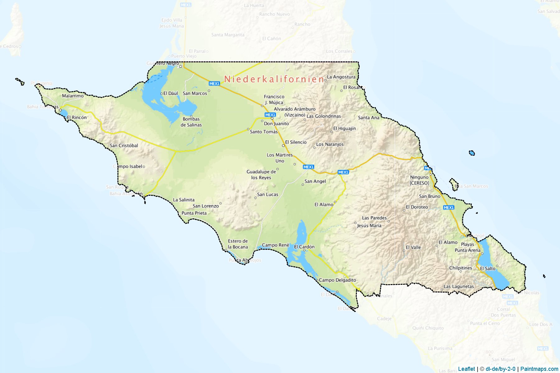 Muestras de recorte de mapas Mulegé (Baja California Sur)-1