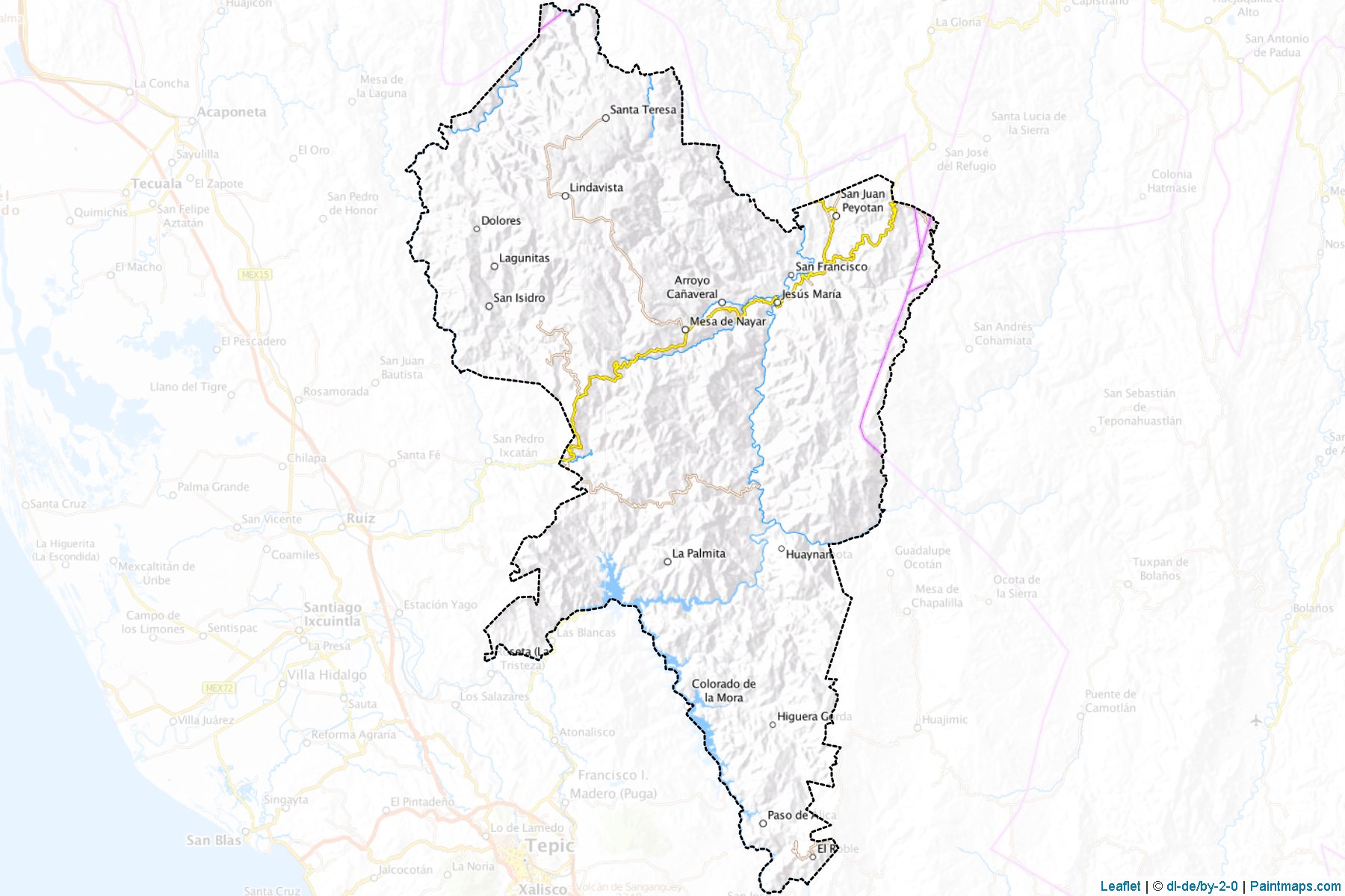 El Nayar (Nayarit) Map Cropping Samples-1