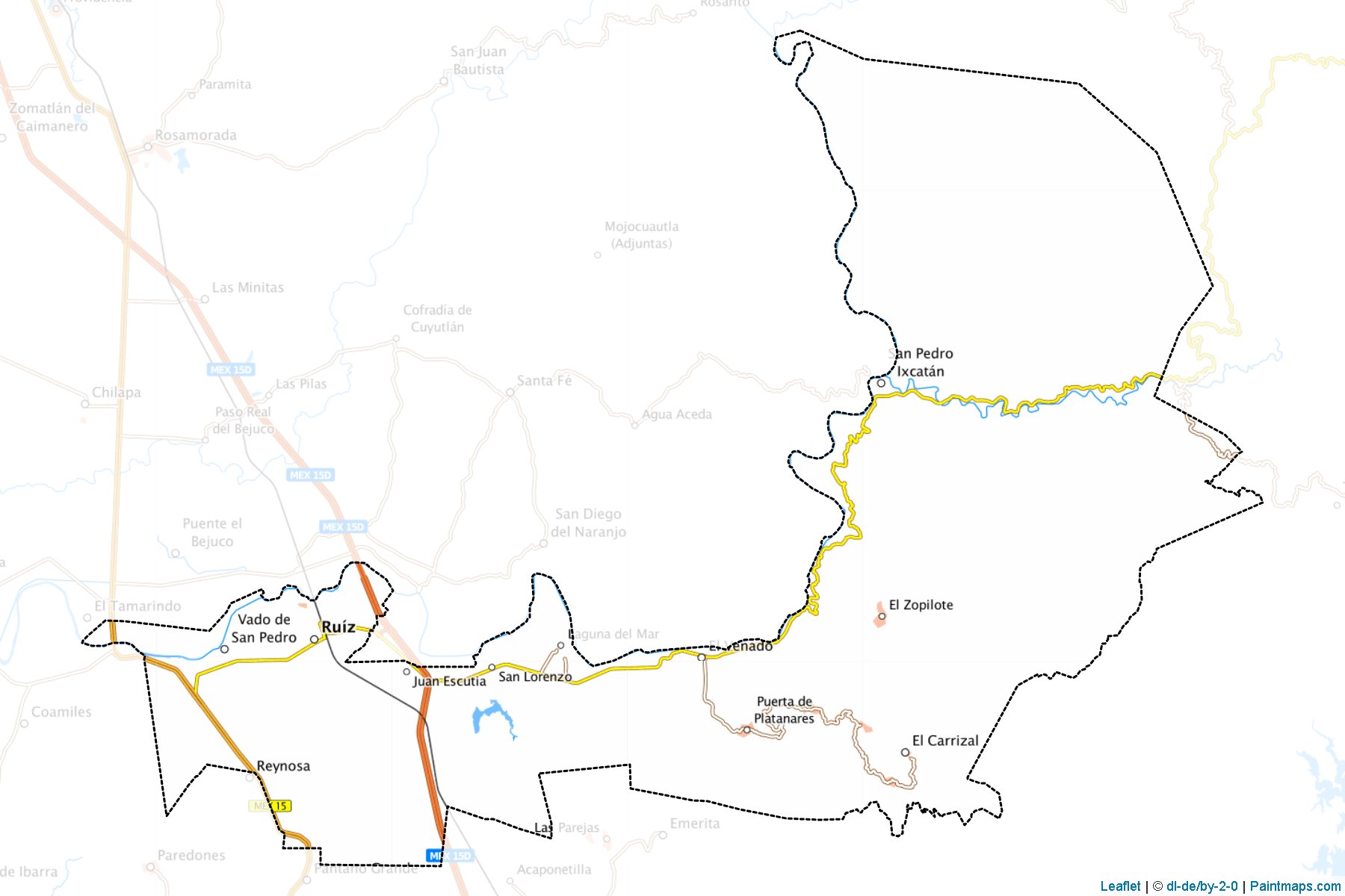 Muestras de recorte de mapas Ruíz (Nayarit)-1