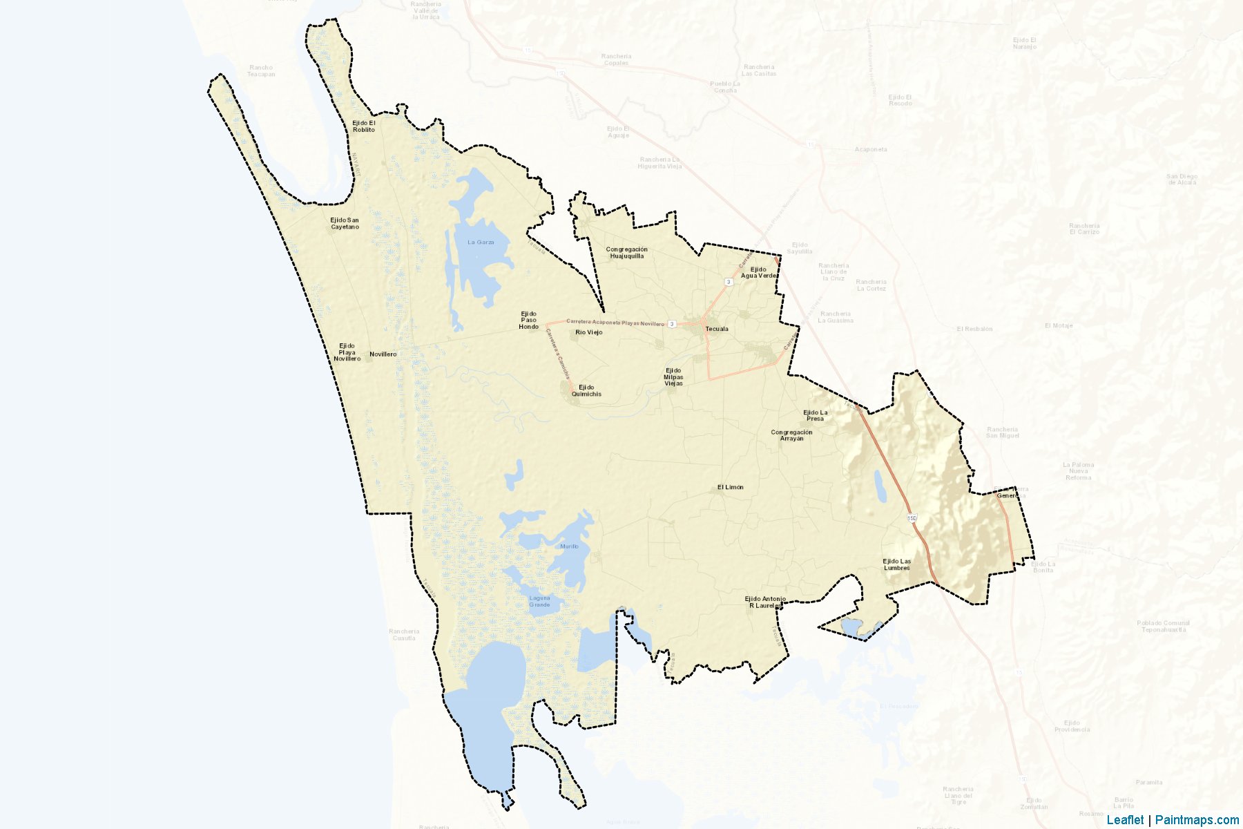 Tecuala (Nayarit) Map Cropping Samples-2