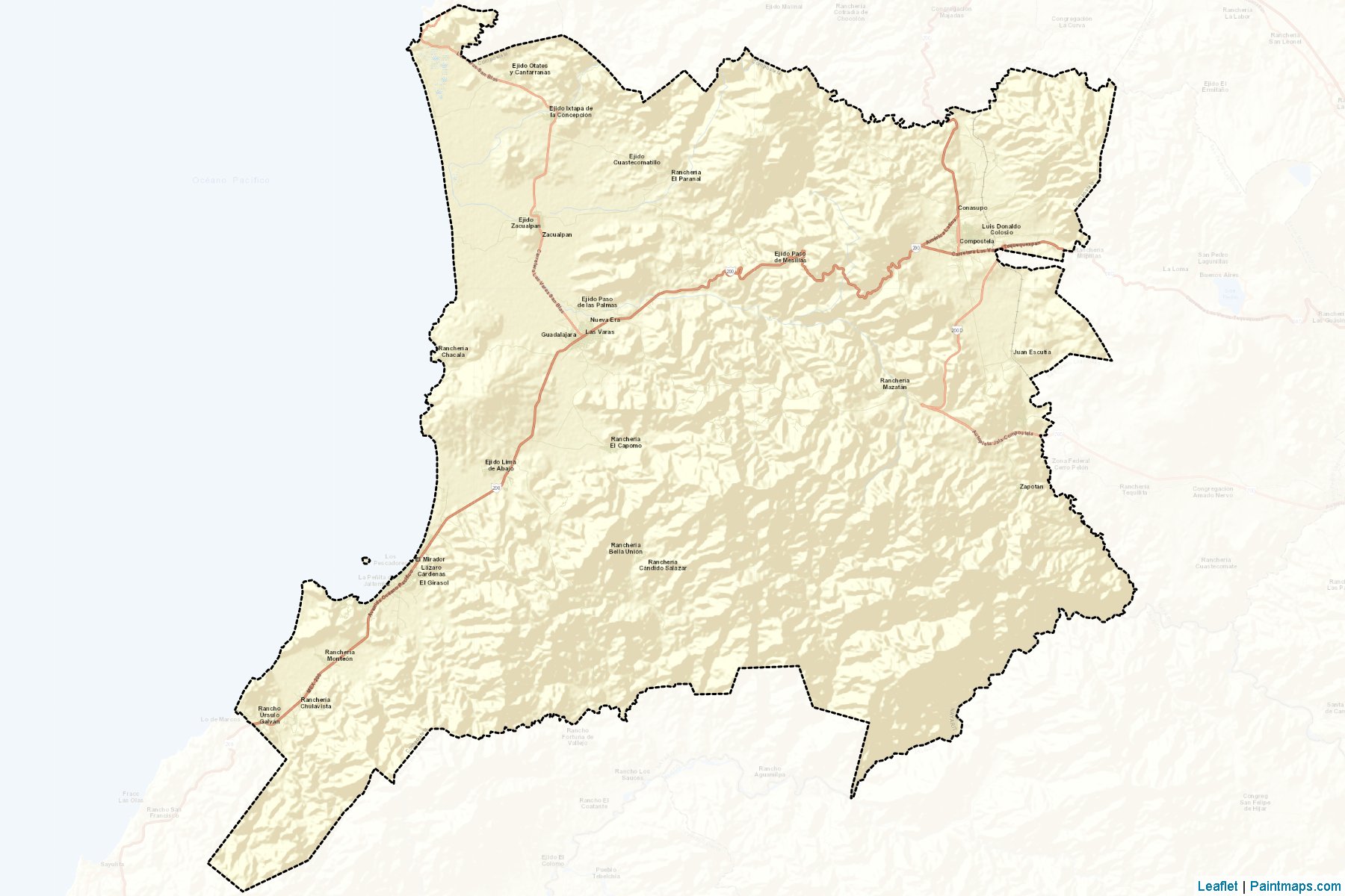 Compostela (Nayarit) Map Cropping Samples-2