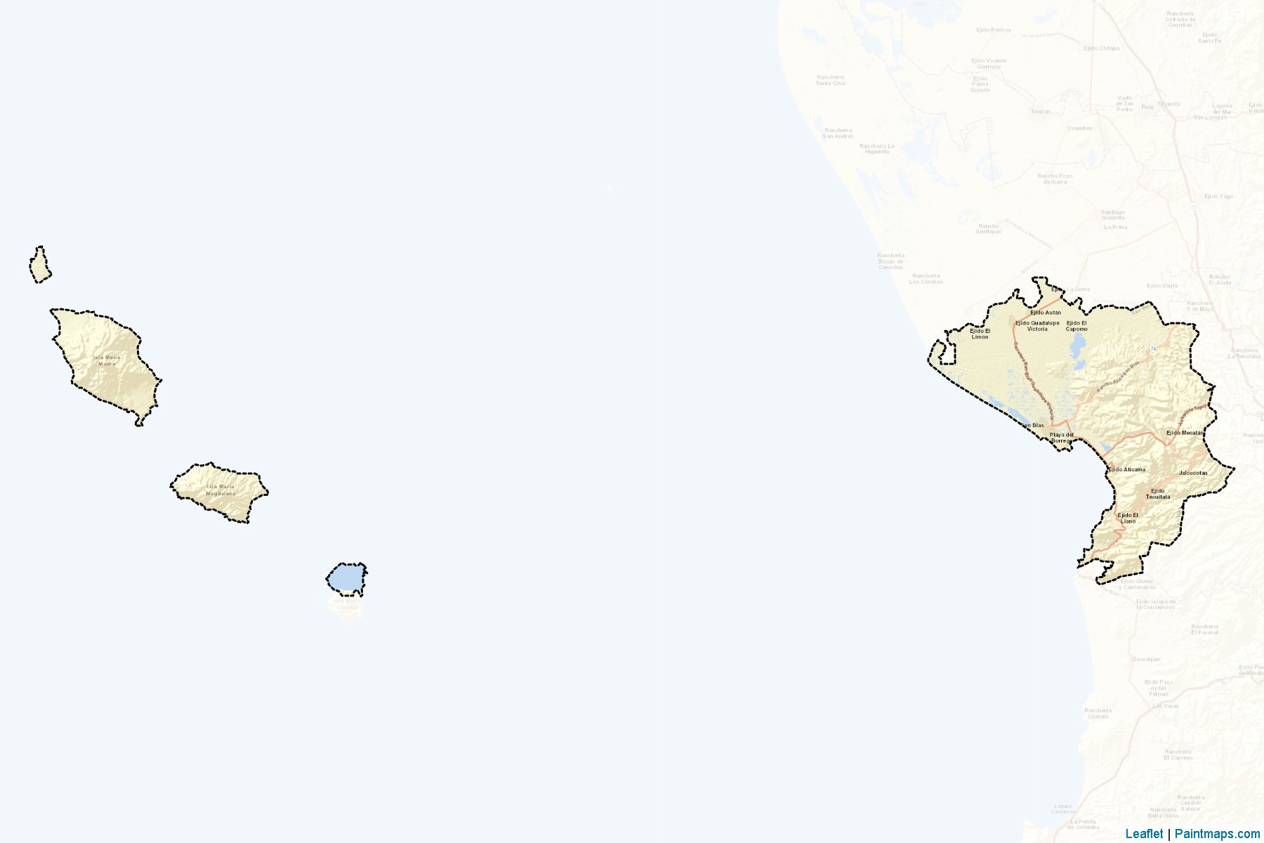 Muestras de recorte de mapas San Blas (Nayarit)-2