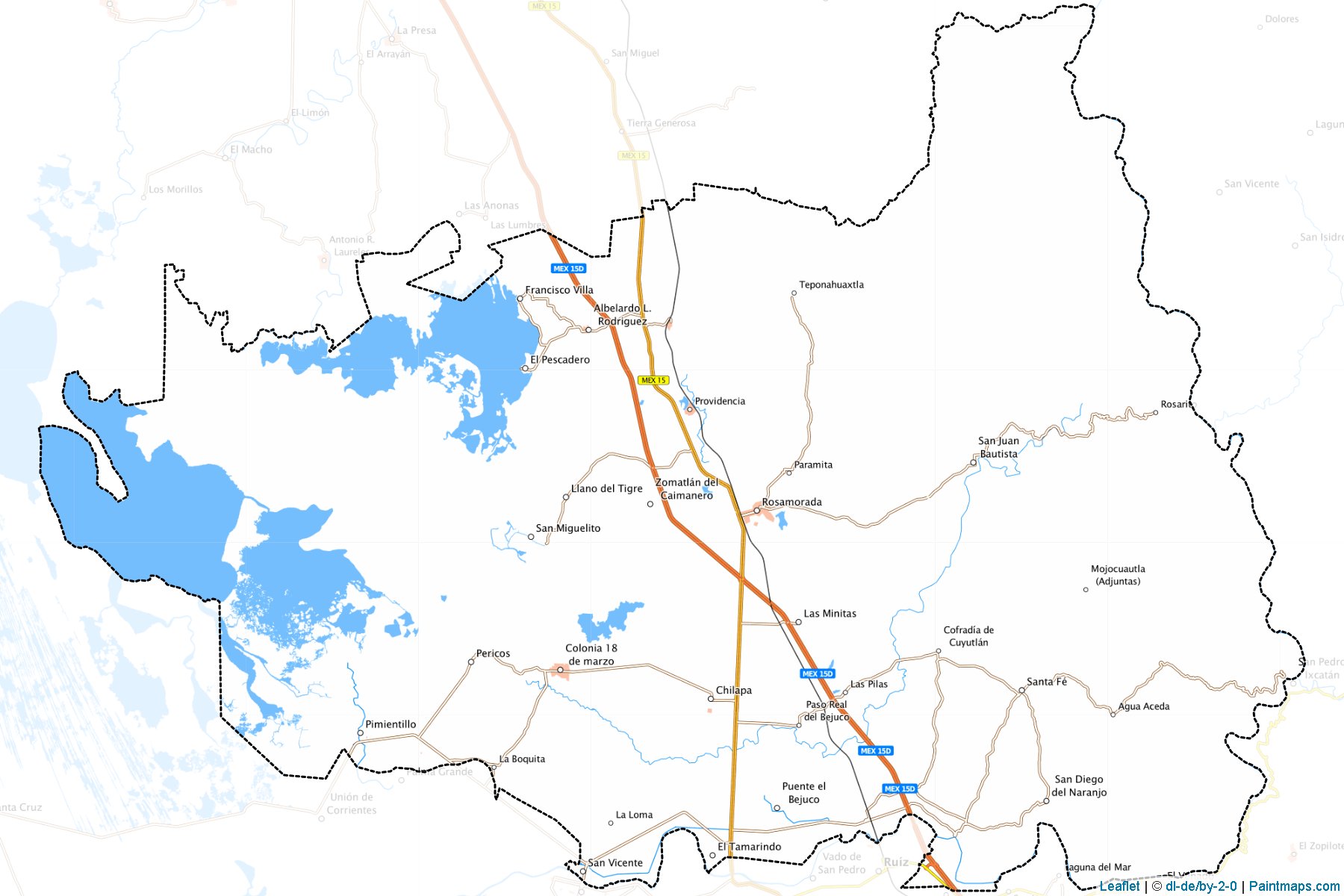 Rosamorada (Nayarit) Map Cropping Samples-1