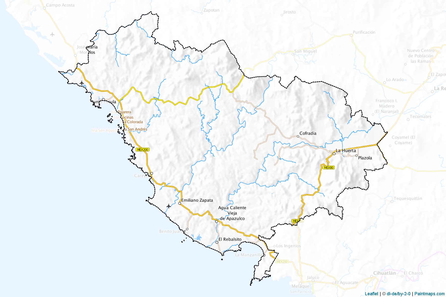 Muestras de recorte de mapas La Huerta (Jalisco)-1