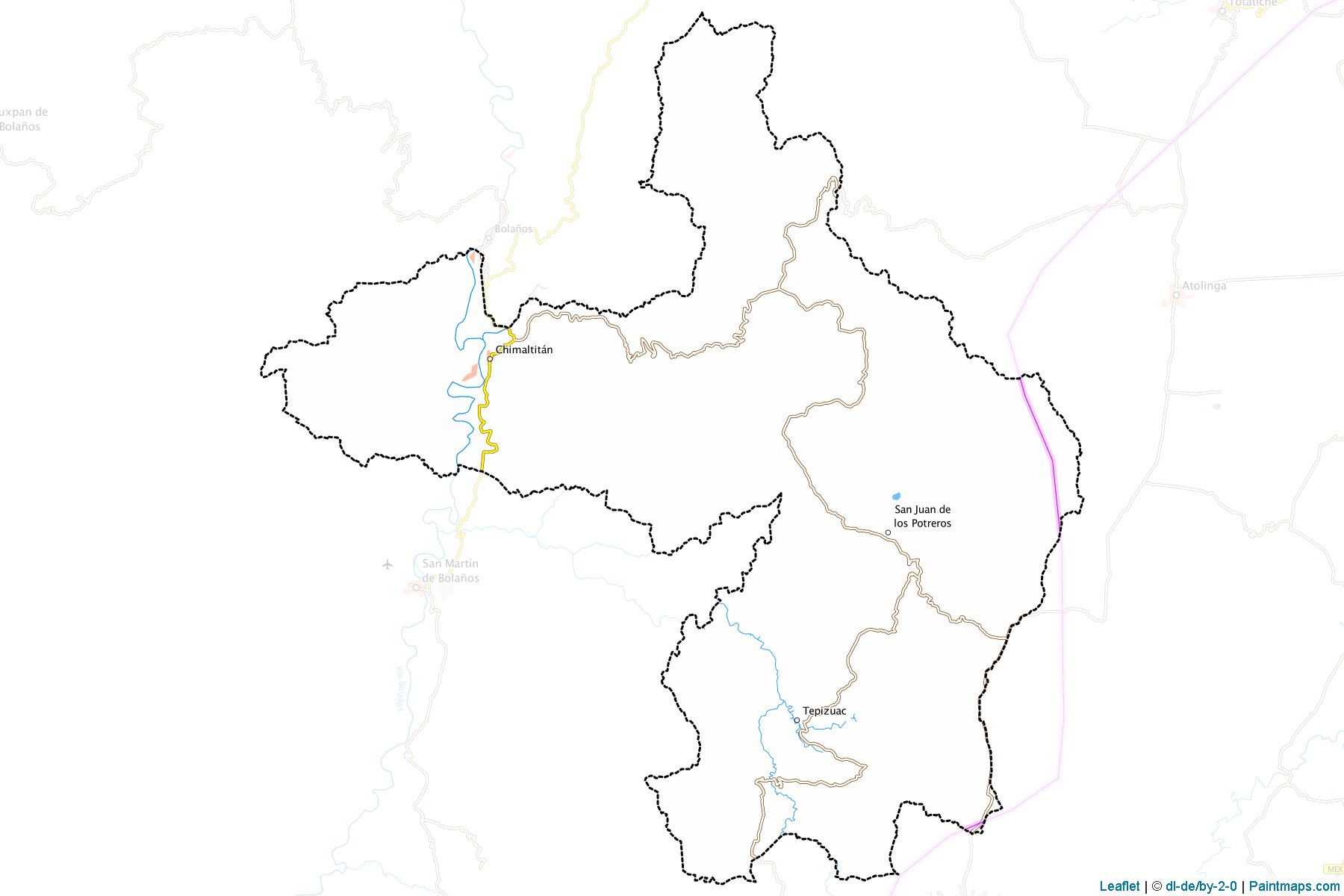 Muestras de recorte de mapas Chimaltitán (Jalisco)-1