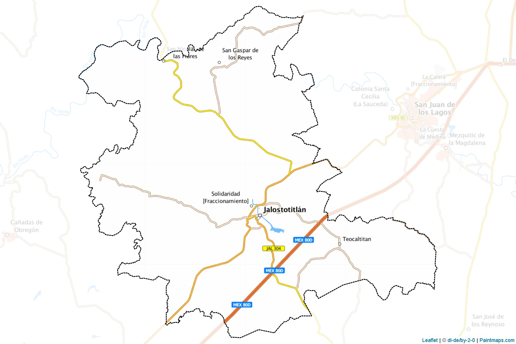 Muestras de recorte de mapas Jalostotitlán (Jalisco)-1