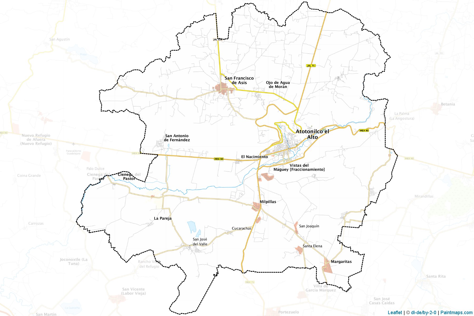 Atotonilco el Alto (Jalisco) Map Cropping Samples-1