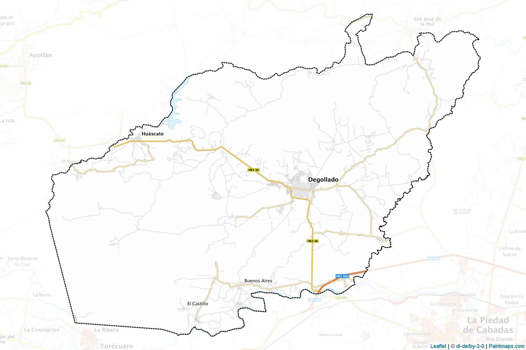 Degollado (Jalisco) Map Cropping Samples-1