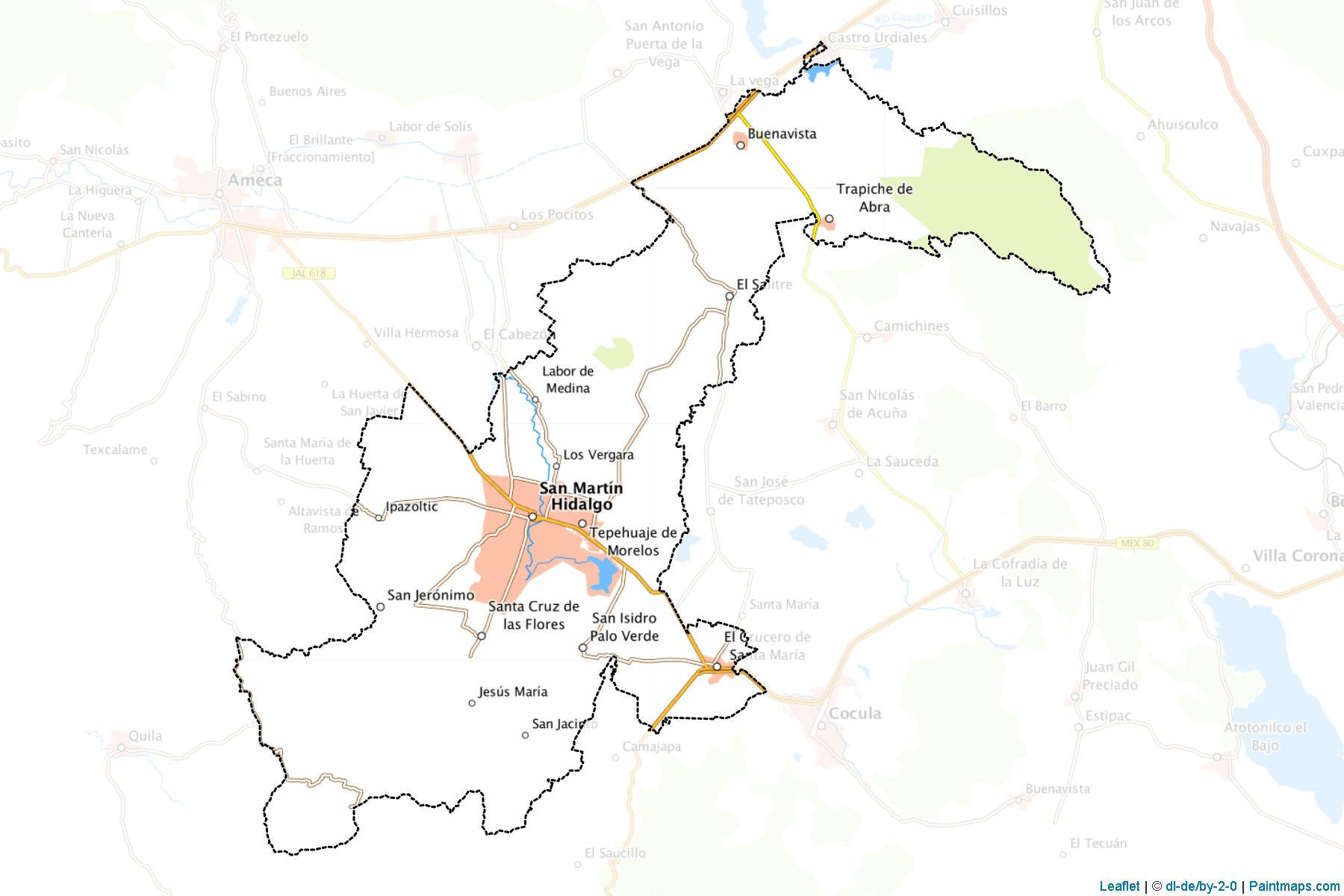 Muestras de recorte de mapas San Martín Hidalgo (Jalisco)-1