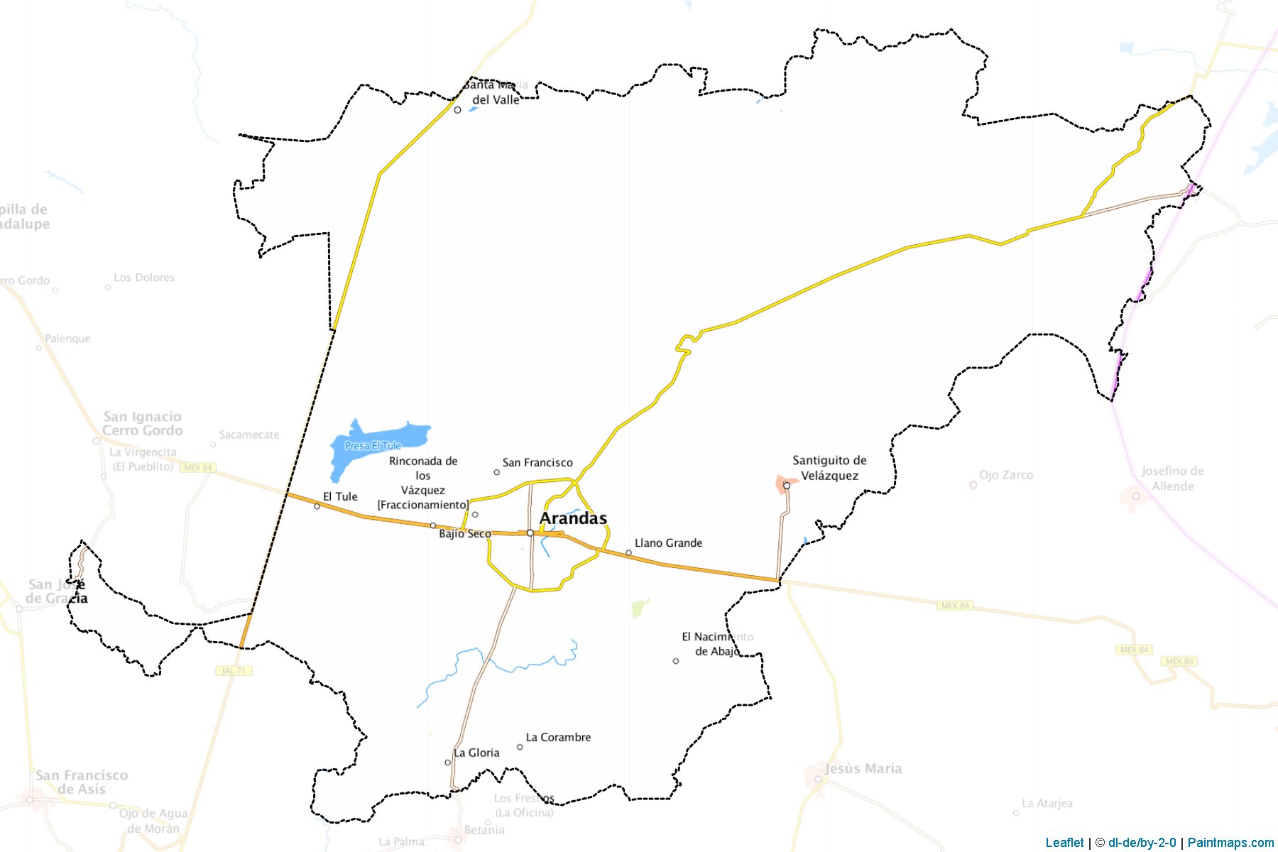 Muestras de recorte de mapas Arandas (Jalisco)-1