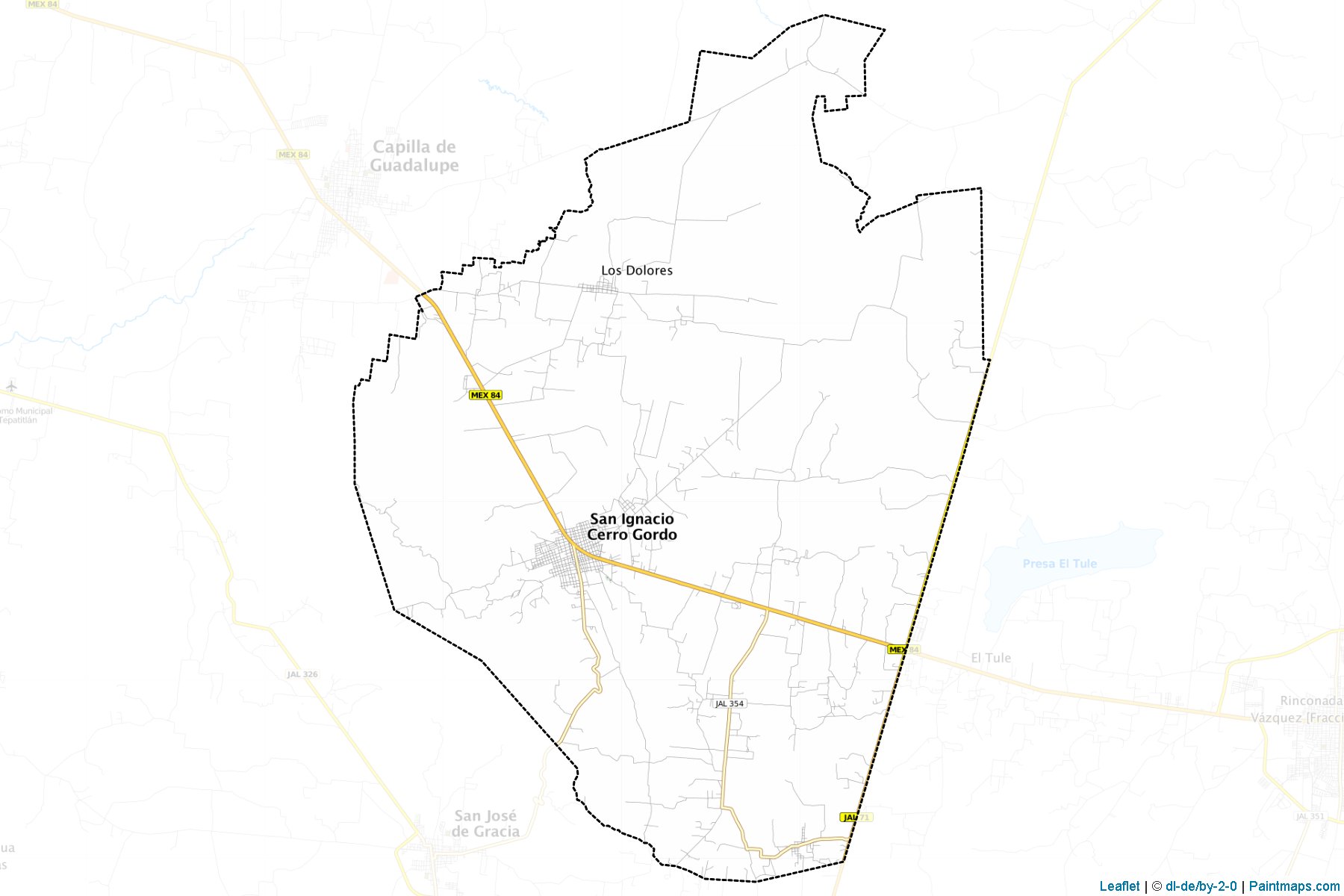 San Ignacio Cerro Gordo (Jalisco) Map Cropping Samples-1