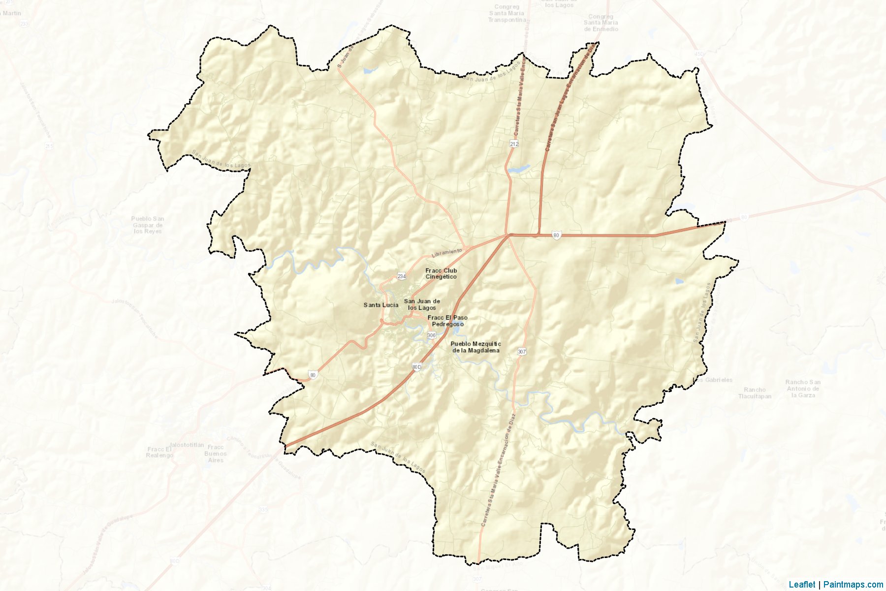 Muestras de recorte de mapas San Juan de los Lagos (Jalisco)-2