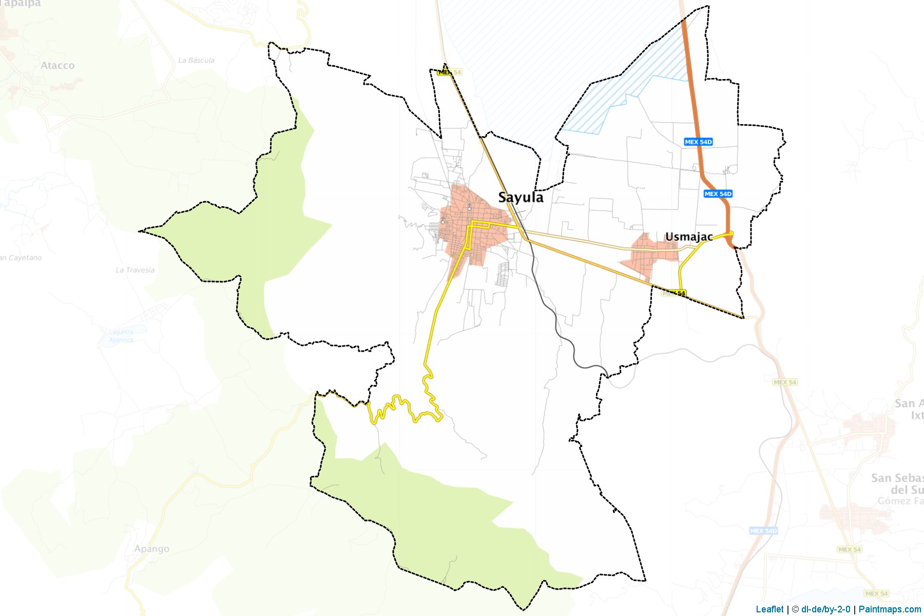 Sayula (Jalisco) Haritası Örnekleri-1