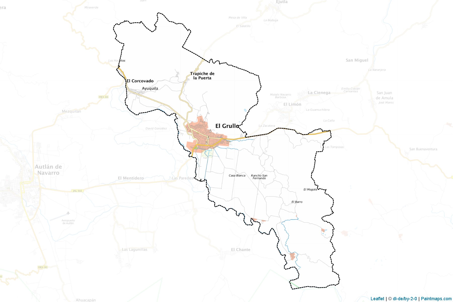 Muestras de recorte de mapas El Grullo (Jalisco)-1