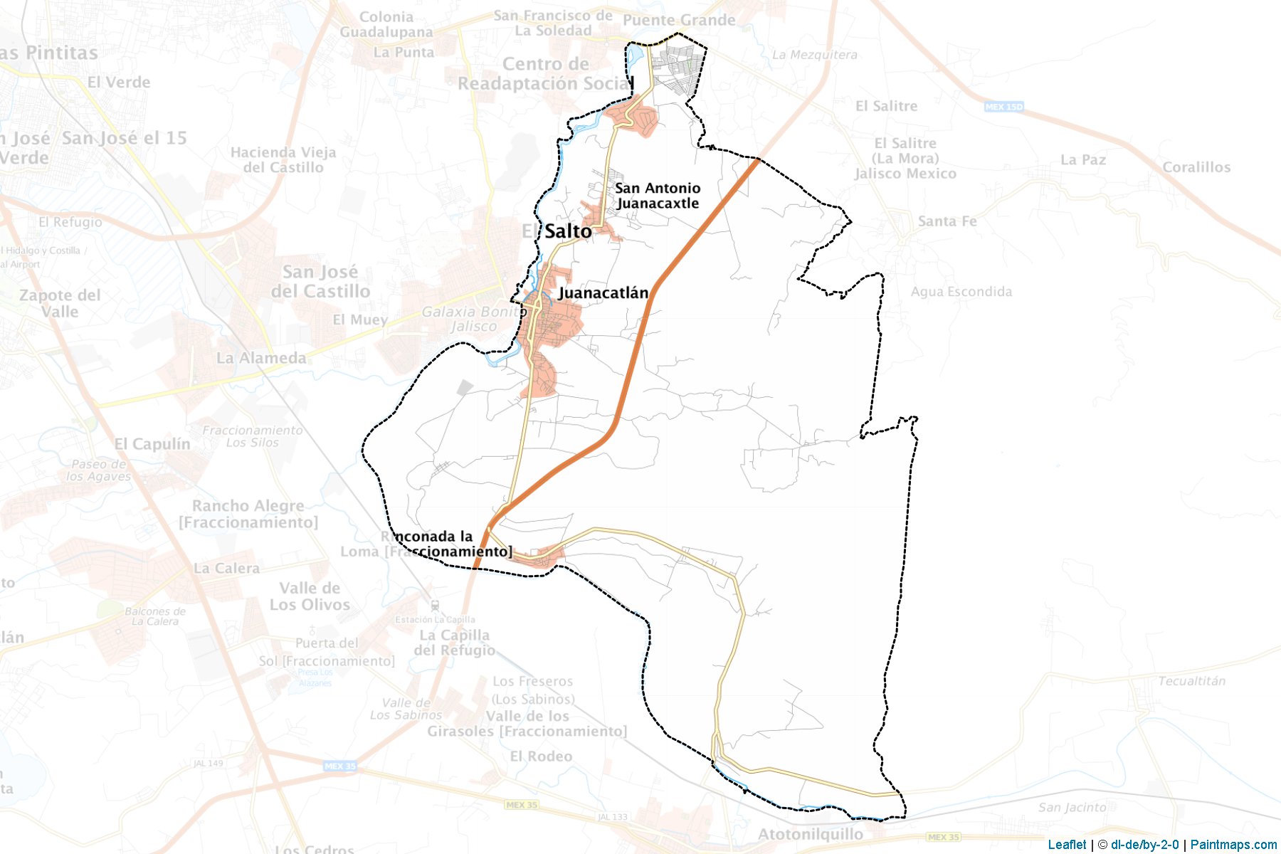 Muestras de recorte de mapas Juanacatlán (Jalisco)-1