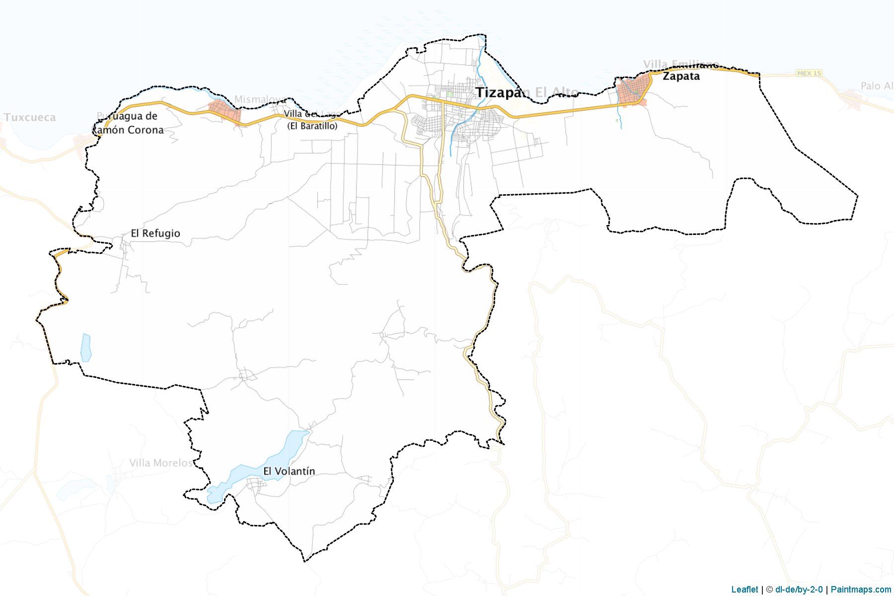 Muestras de recorte de mapas Tizapán el Alto (Jalisco)-1