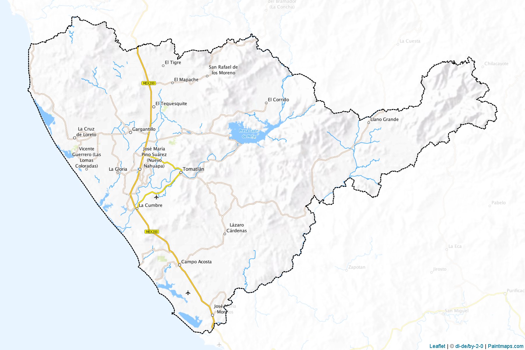 Muestras de recorte de mapas Tomatlán (Jalisco)-1