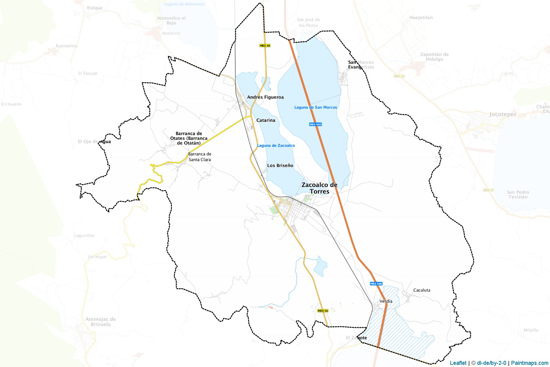 Muestras de recorte de mapas Zacoalco de Torres (Jalisco)-1