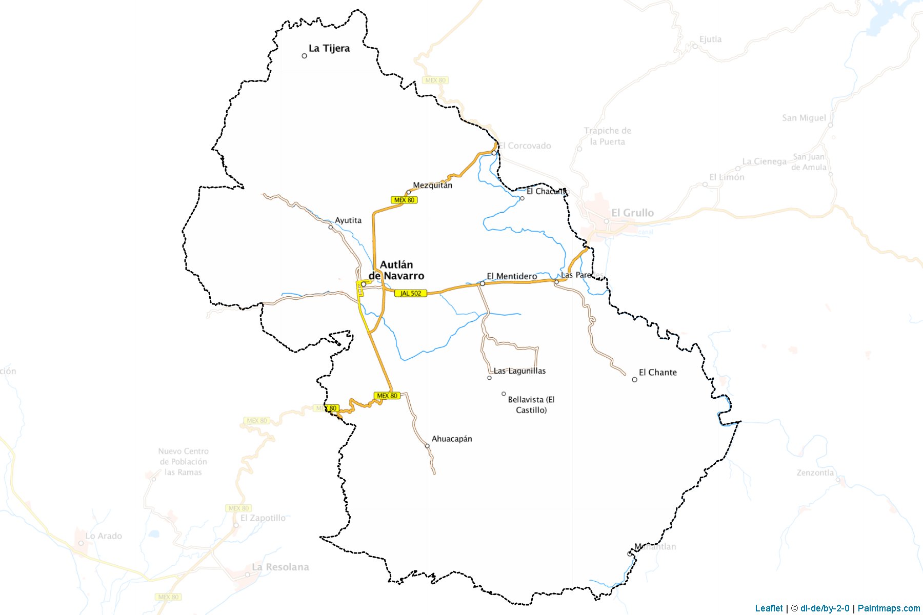 Muestras de recorte de mapas Autlán de Navarro (Jalisco)-1