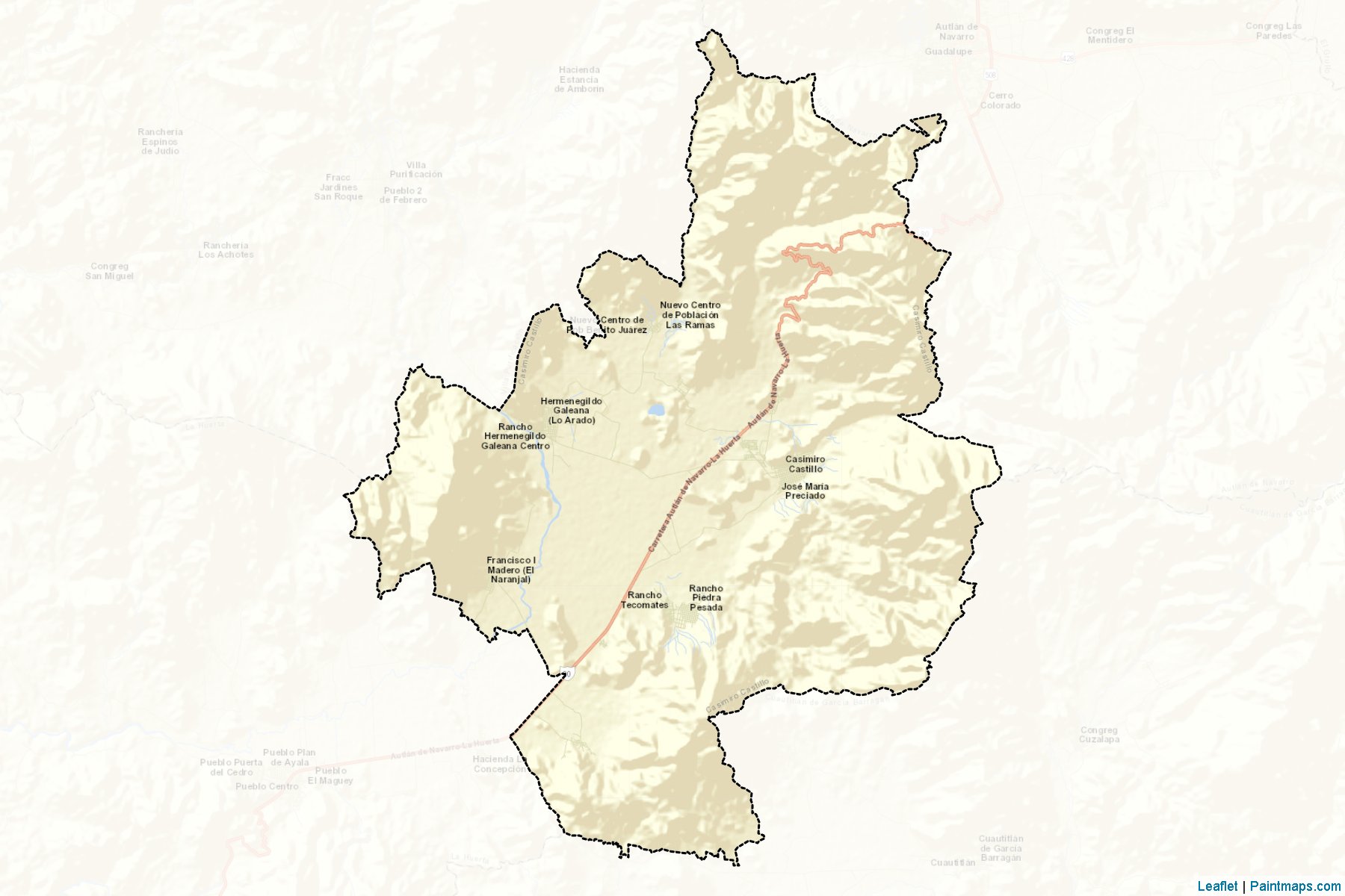 Casimiro Castillo (Jalisco) Map Cropping Samples-2