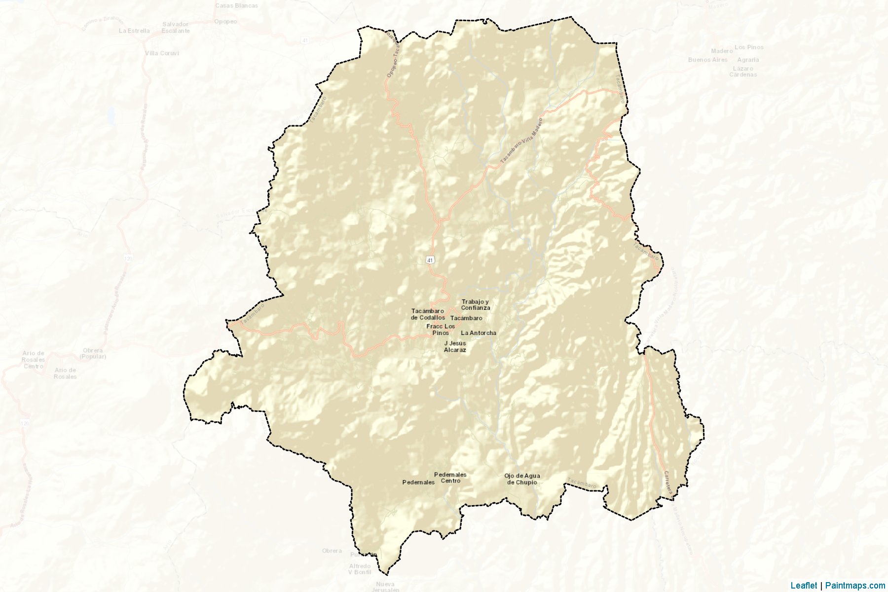 Muestras de recorte de mapas Tacámbaro (Michoacán de Ocampo)-2