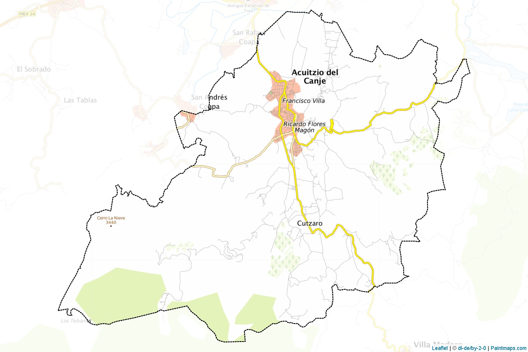 Acuitzio (Michoacán) Map Cropping Samples-1