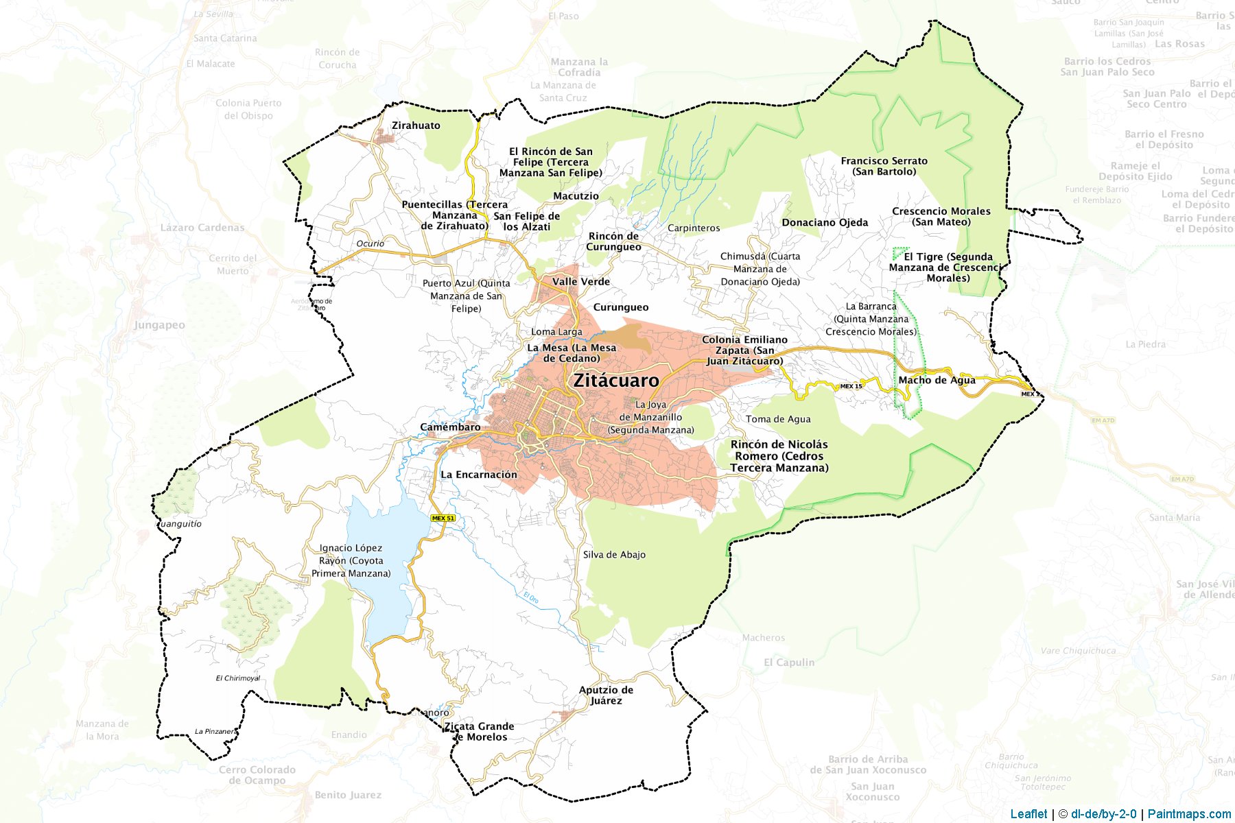 Zitácuaro (Michoacán) Map Cropping Samples-1