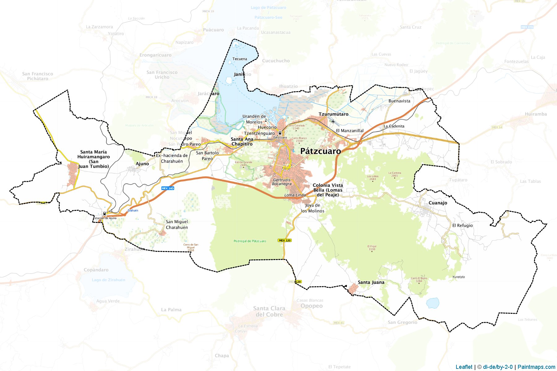 Pátzcuaro (Michoacán) Map Cropping Samples-1