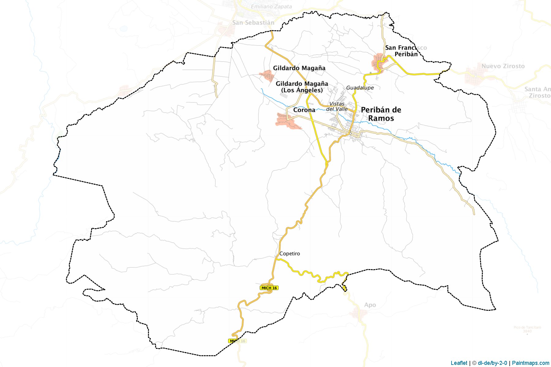 Muestras de recorte de mapas Peribán (Michoacán de Ocampo)-1