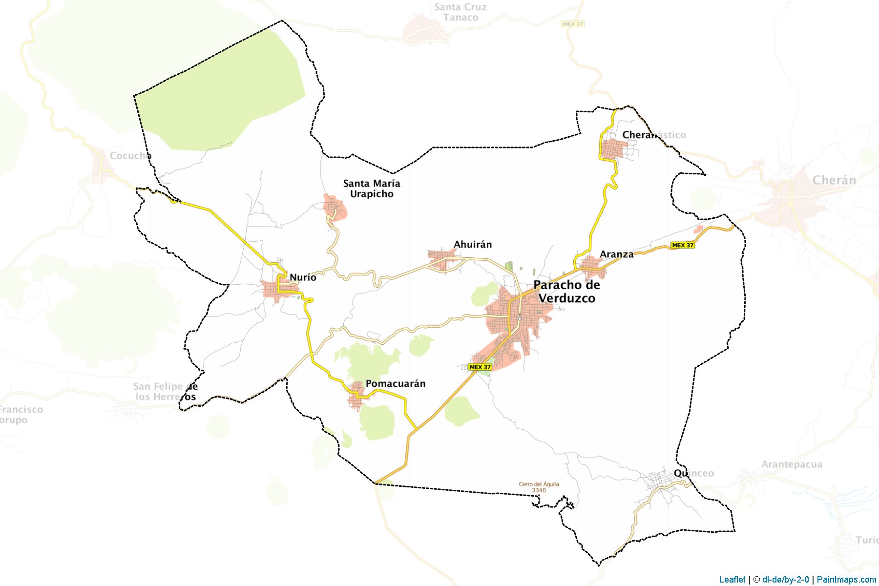 Paracho (Michoacán) Map Cropping Samples-1