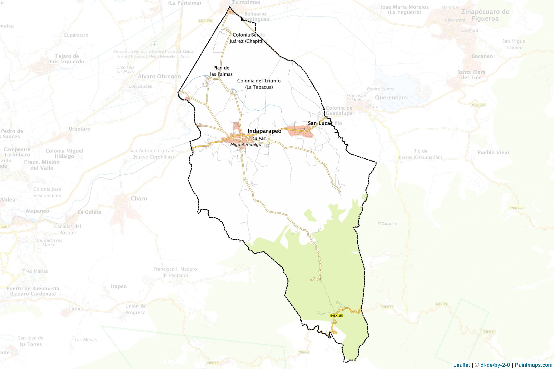 Indoparapeo (Michoacán) Map Cropping Samples-1