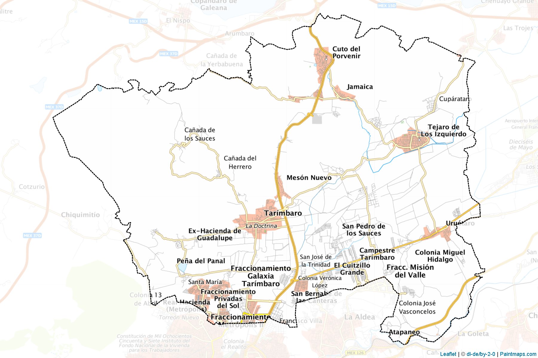 Tarímbaro (Michoacán) Map Cropping Samples-1