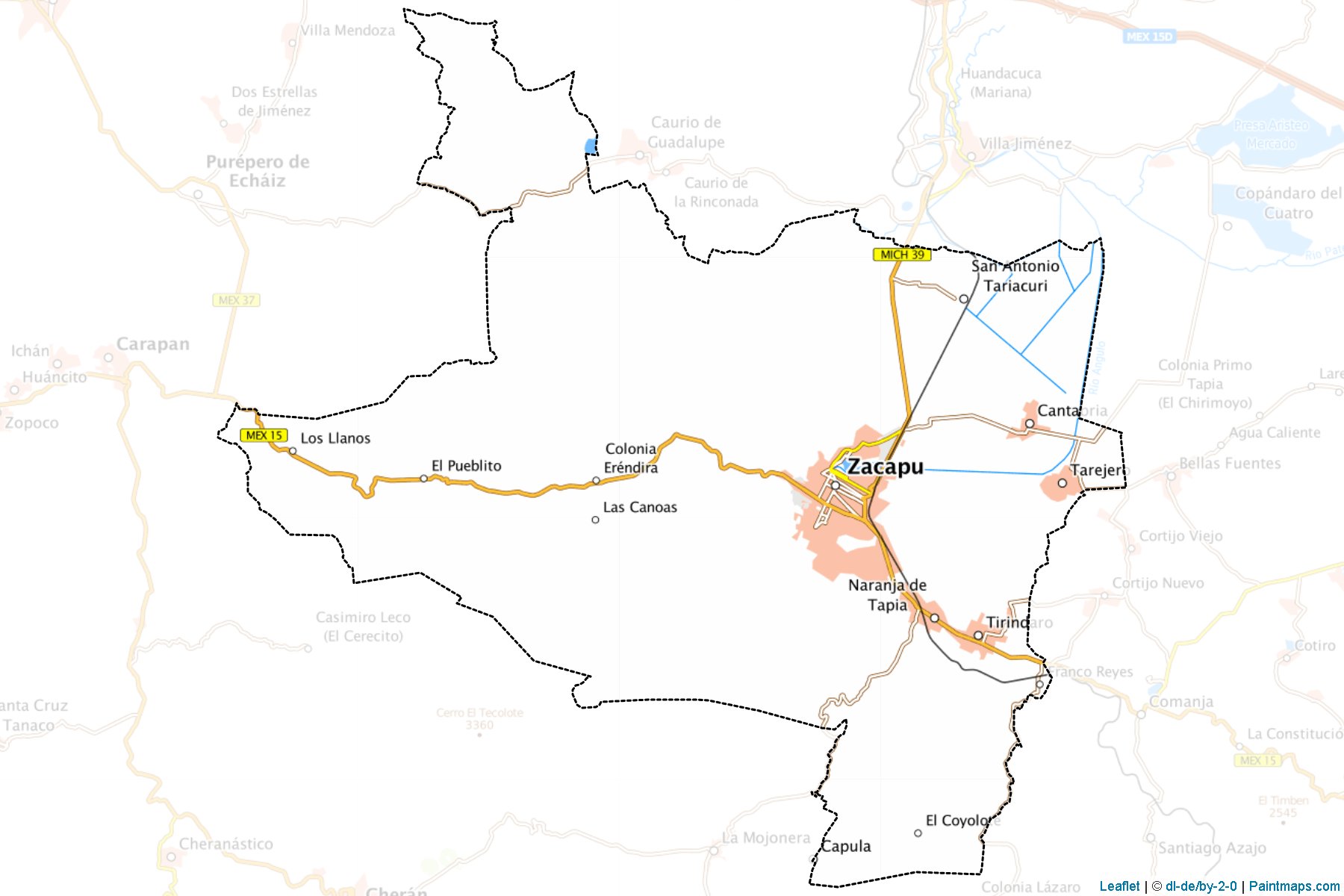 Zacapu (Michoacán) Map Cropping Samples-1