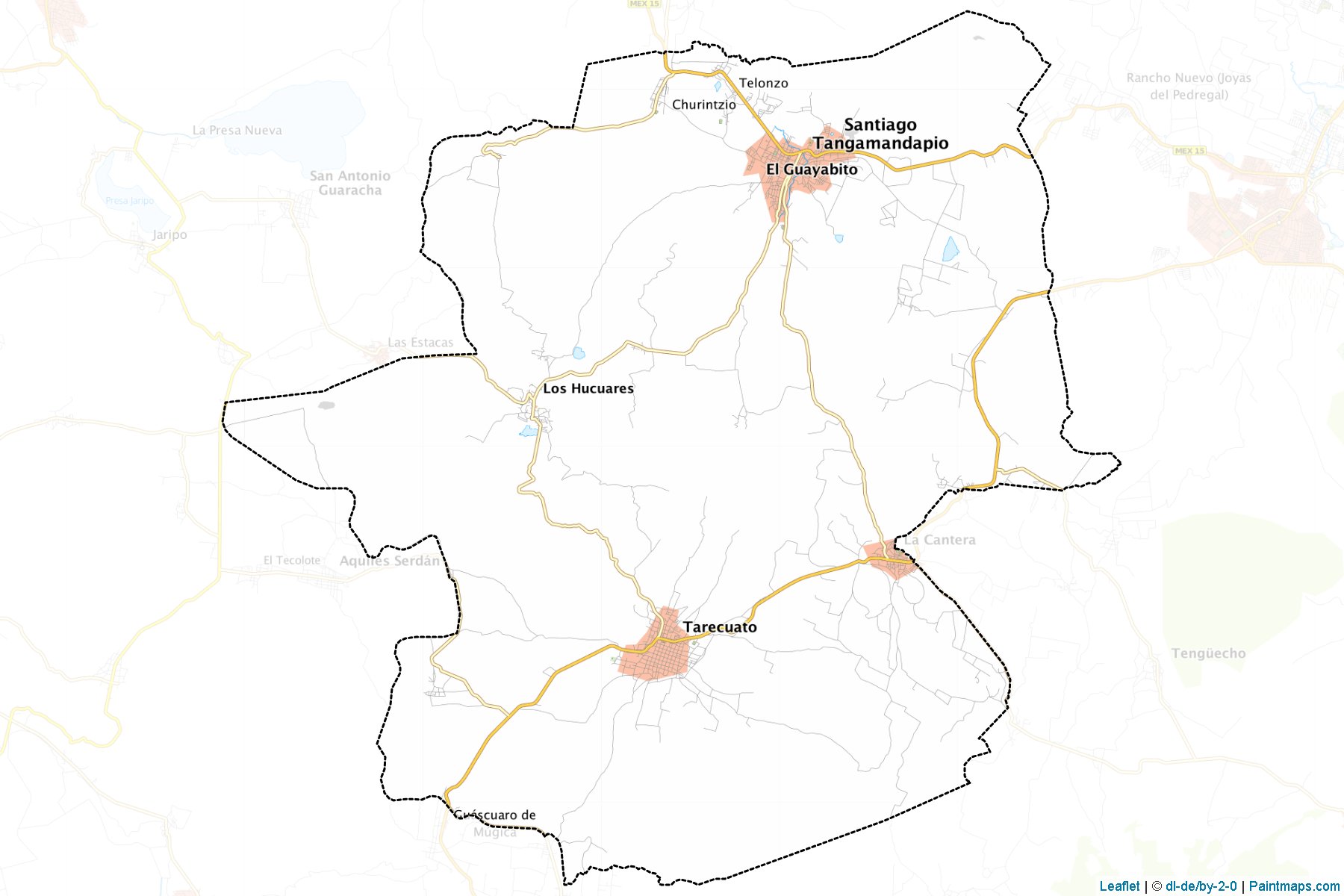 Muestras de recorte de mapas Tangamandapio (Michoacán de Ocampo)-1