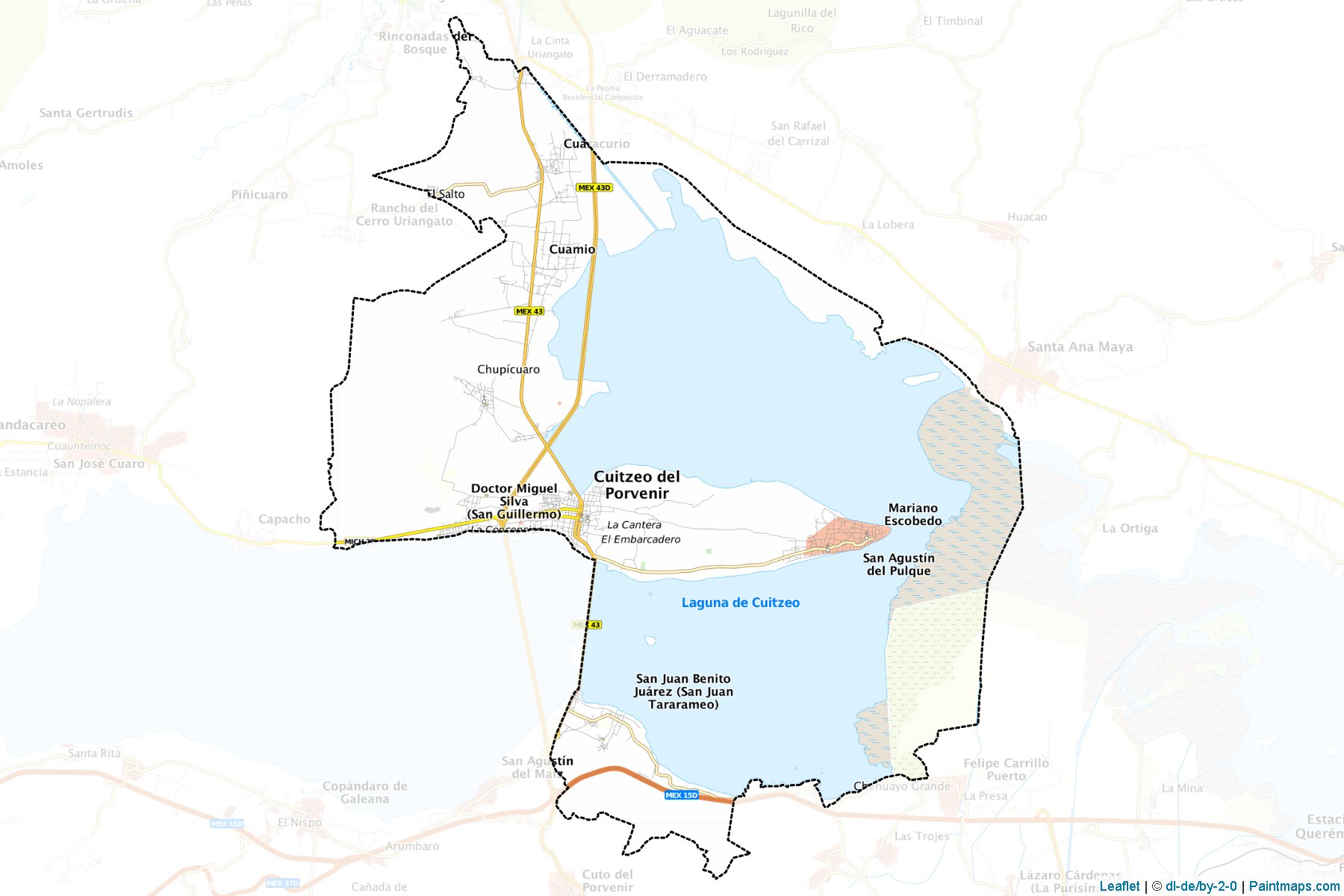 Muestras de recorte de mapas Cuitzeo (Michoacán de Ocampo)-1