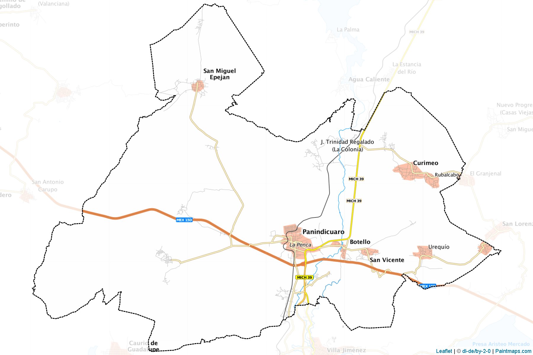 Muestras de recorte de mapas Panindícuaro (Michoacán de Ocampo)-1