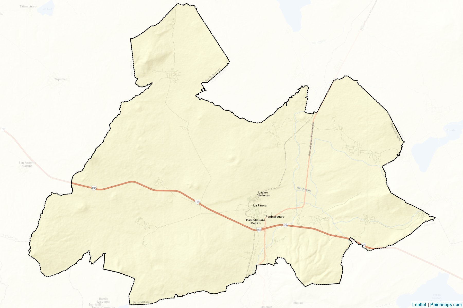 Muestras de recorte de mapas Panindícuaro (Michoacán de Ocampo)-2