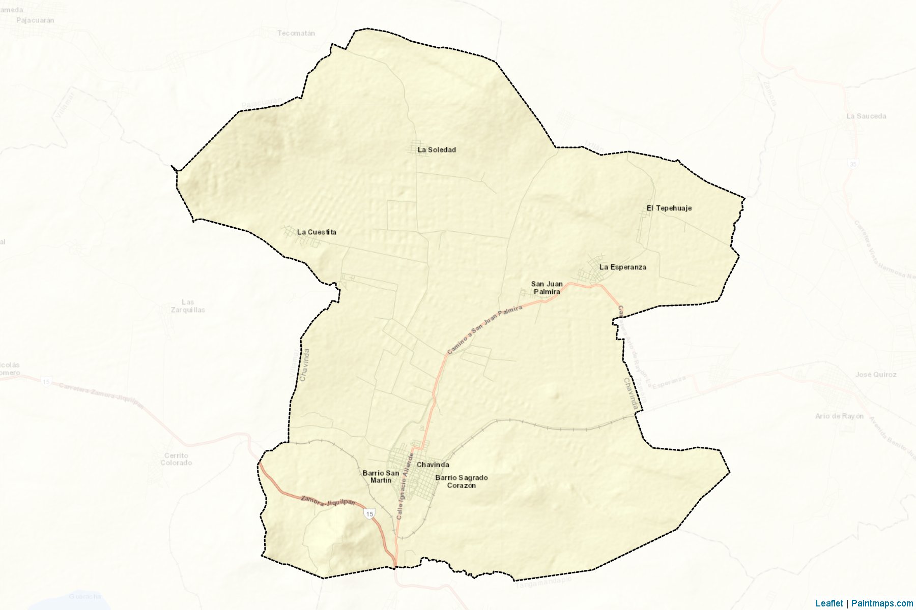 Chavinda (Michoacán) Map Cropping Samples-2