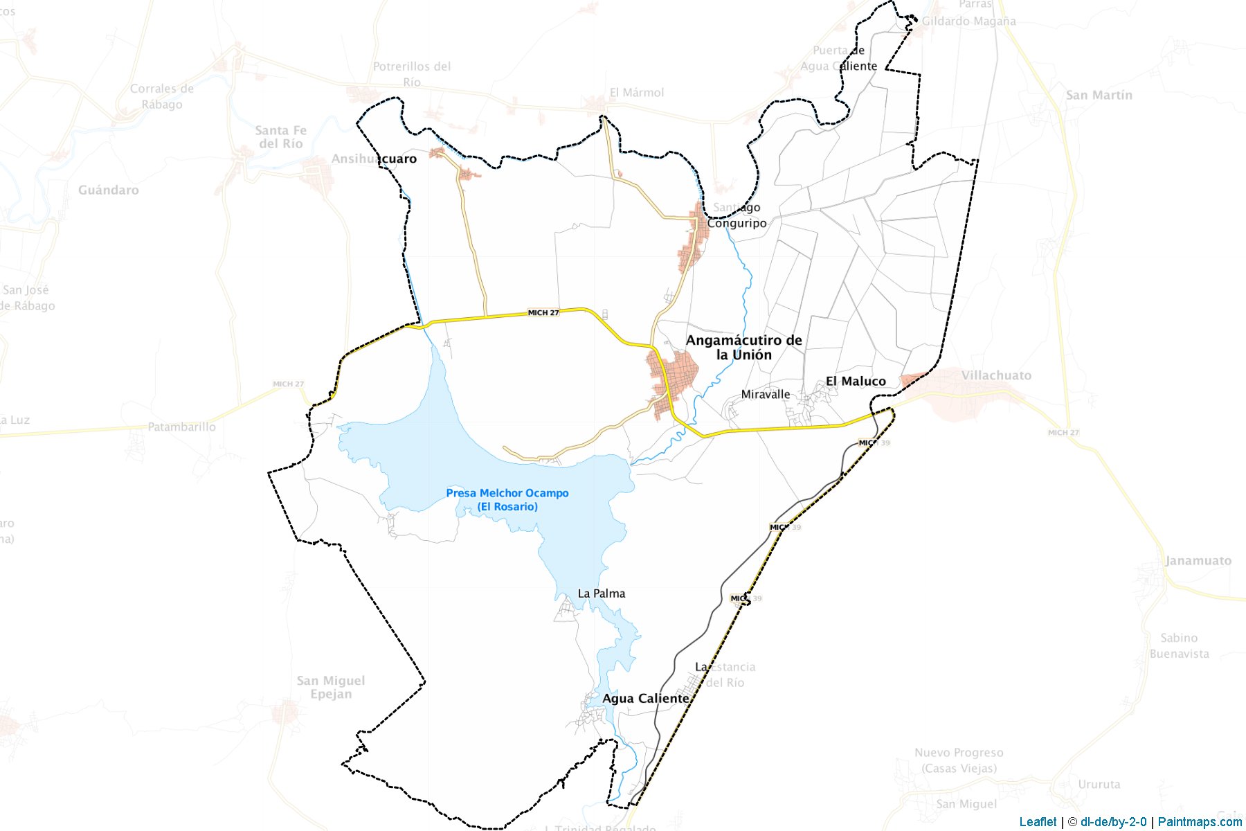 Angamacutiro (Michoacán) Map Cropping Samples-1