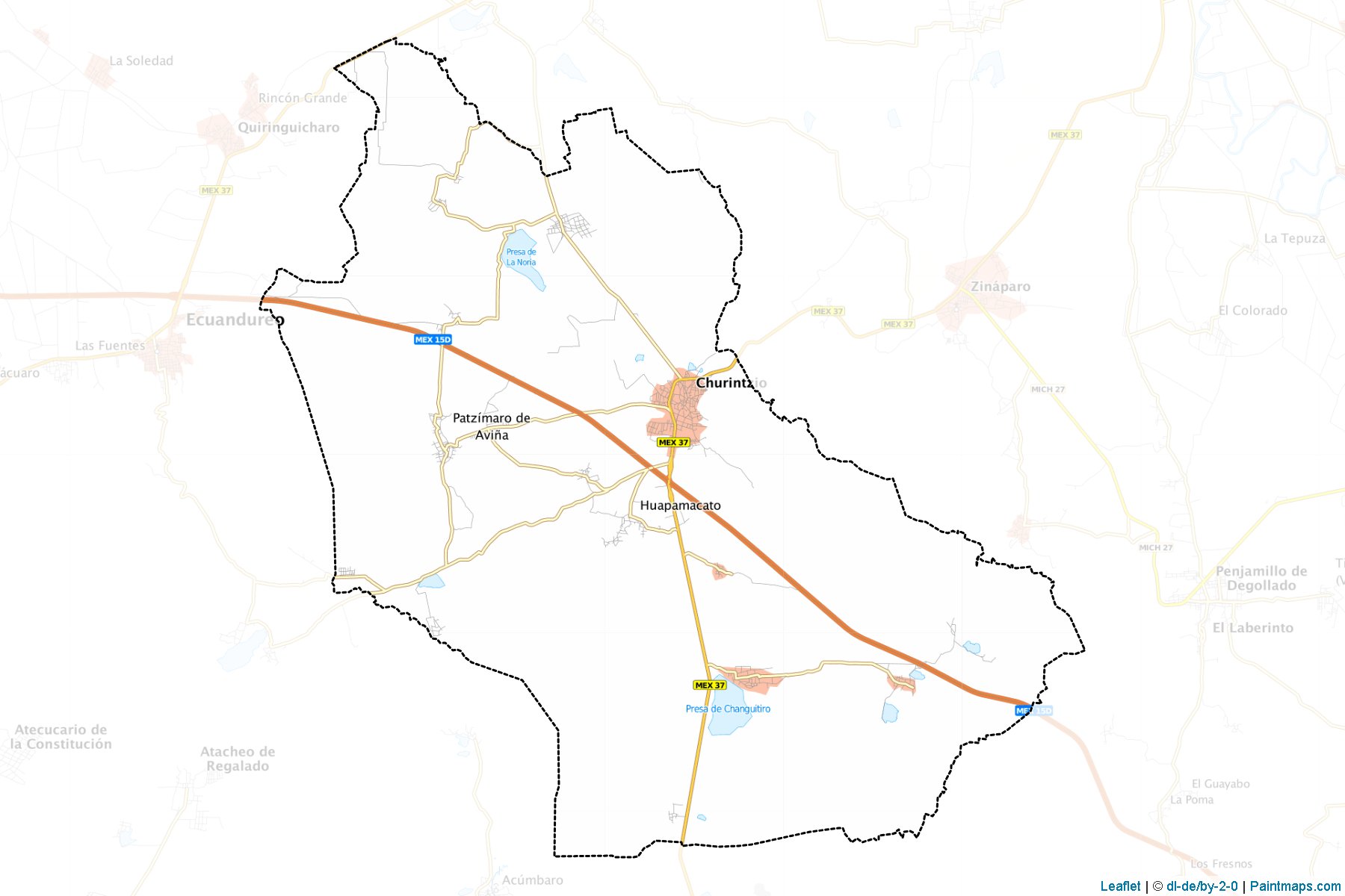 Churintzio (Michoacán) Map Cropping Samples-1