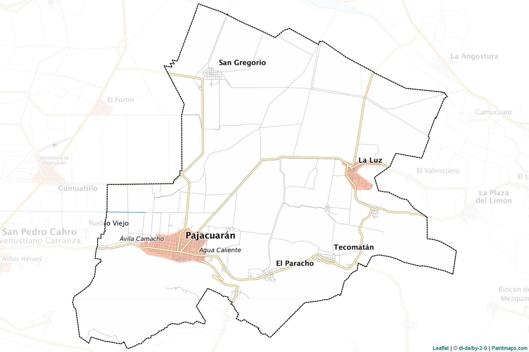 Muestras de recorte de mapas Pajacuarán (Michoacán de Ocampo)-1