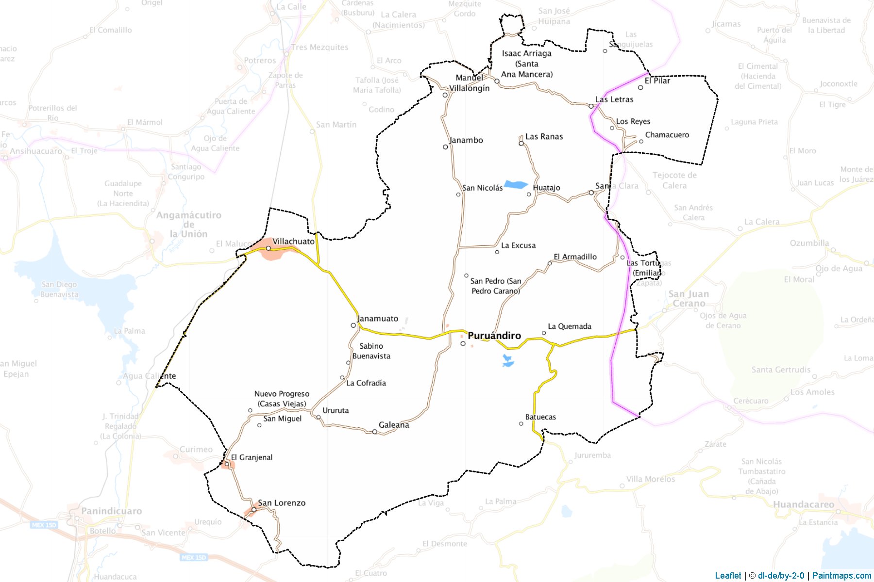 Puruándiro (Michoacán) Map Cropping Samples-1