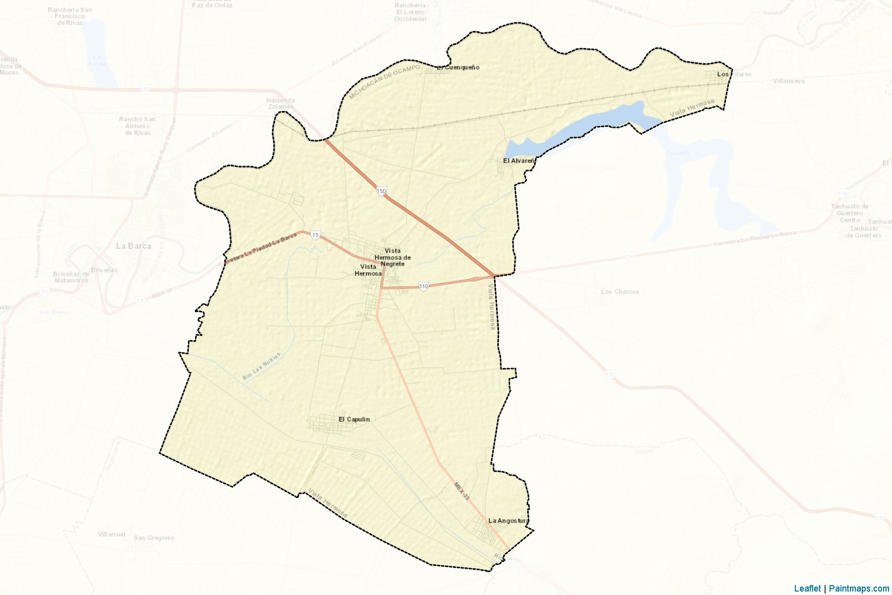 Muestras de recorte de mapas Vista Hermosa (Michoacán de Ocampo)-2