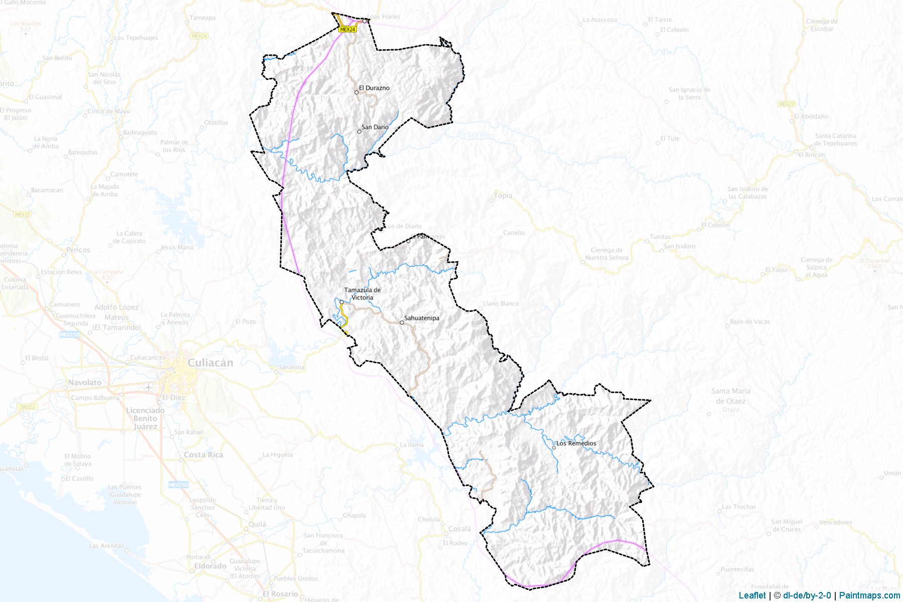 Tamazula (Durango) Map Cropping Samples-1