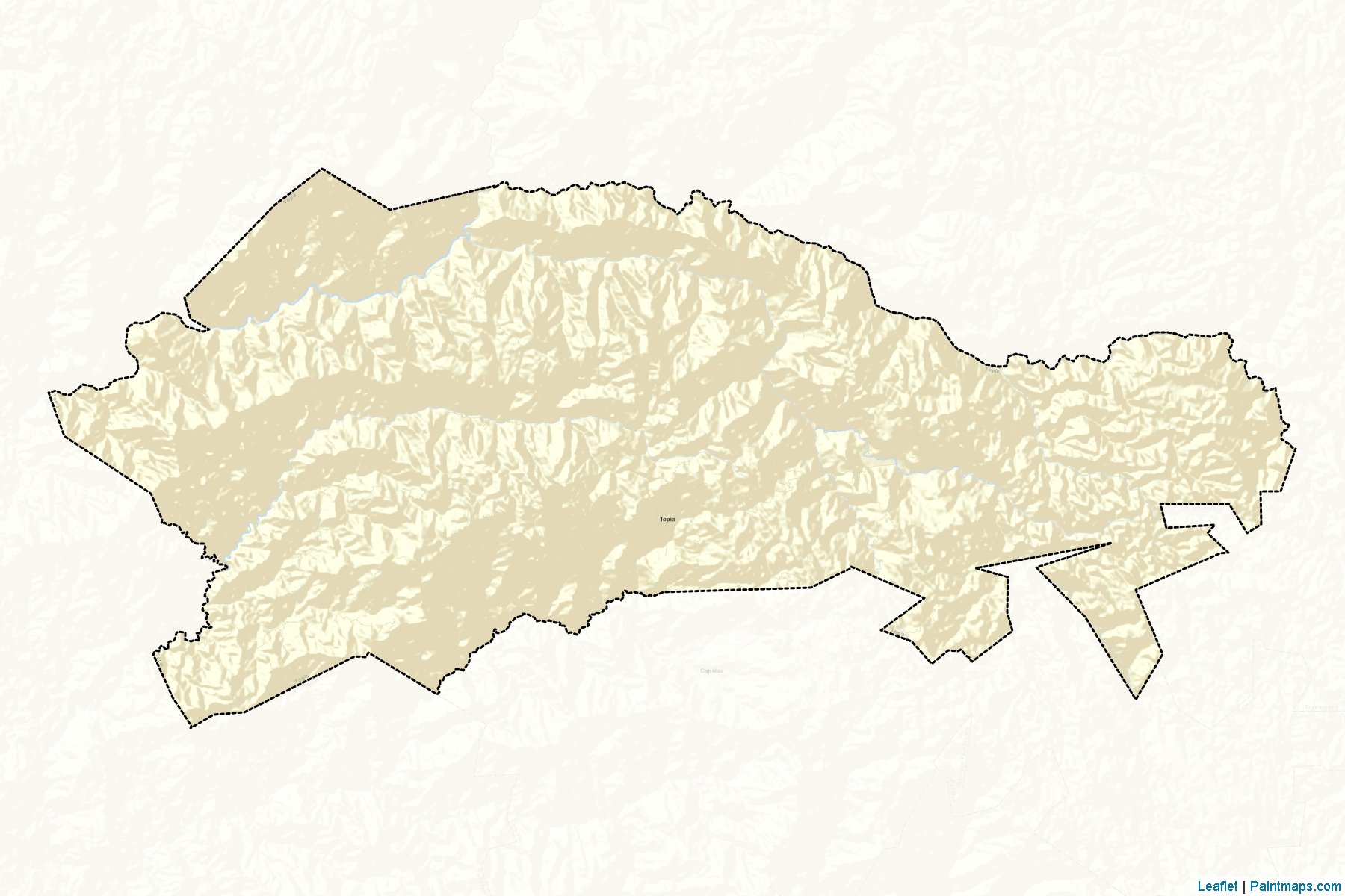 Muestras de recorte de mapas Topia (Durango)-2