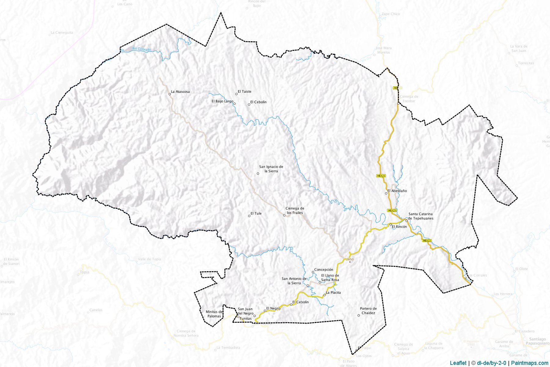 Tepehuanes (Durango) Map Cropping Samples-1