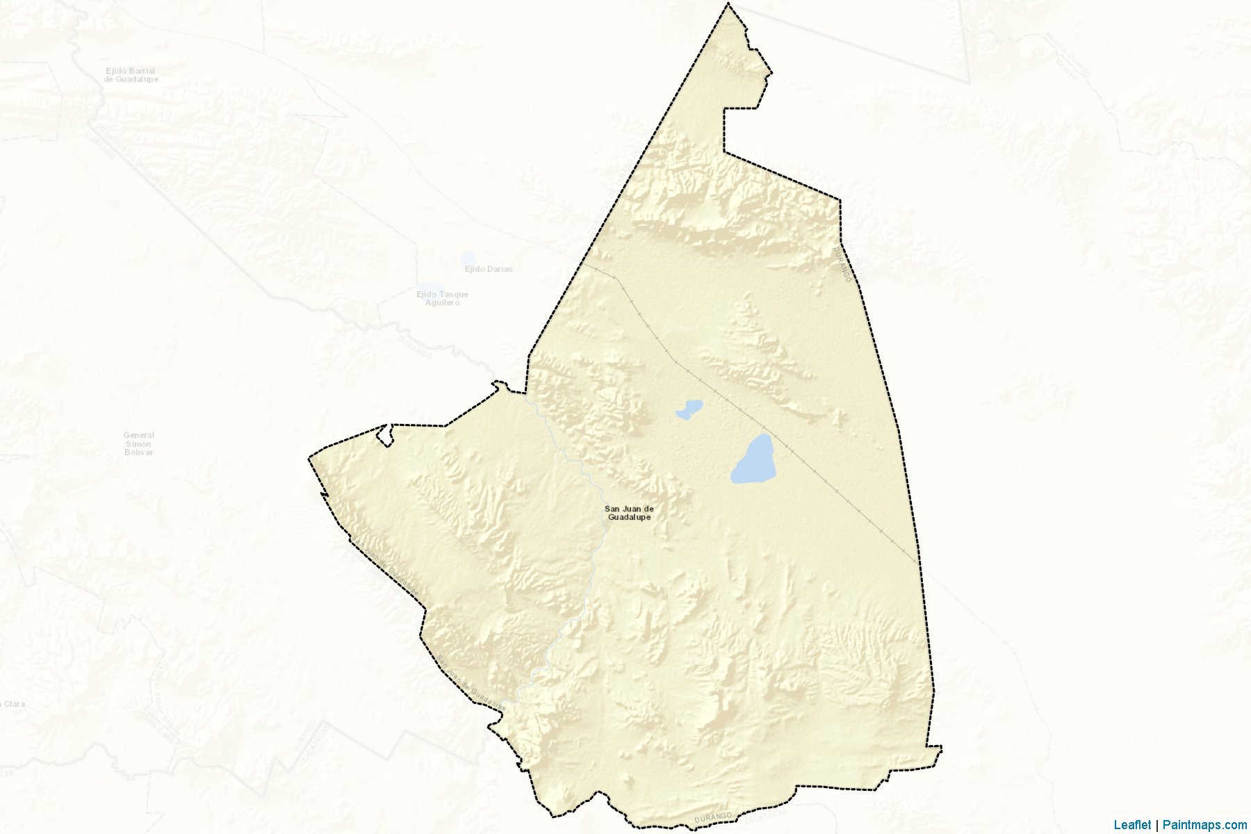 Muestras de recorte de mapas San Juan de Guadalupe (Durango)-2