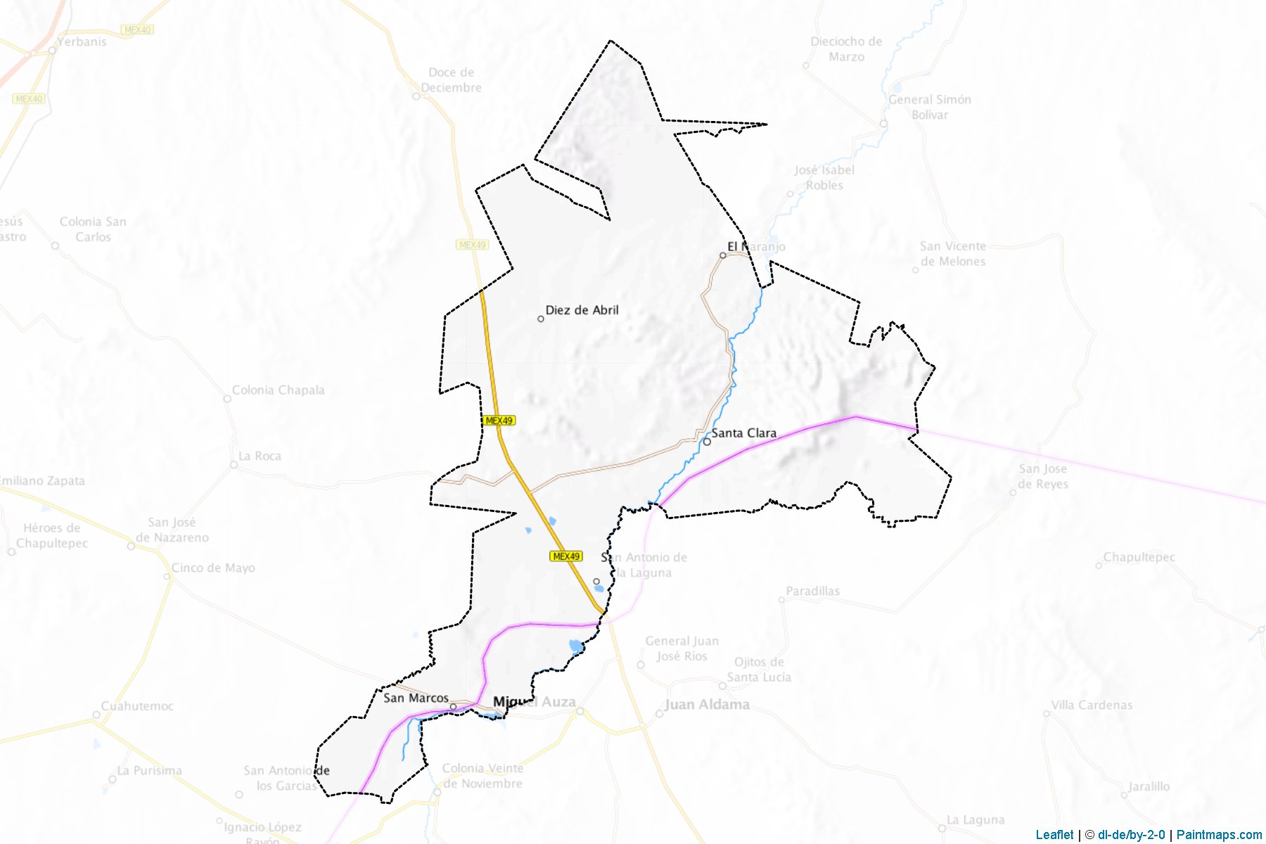 Muestras de recorte de mapas Santa Clara (Durango)-1